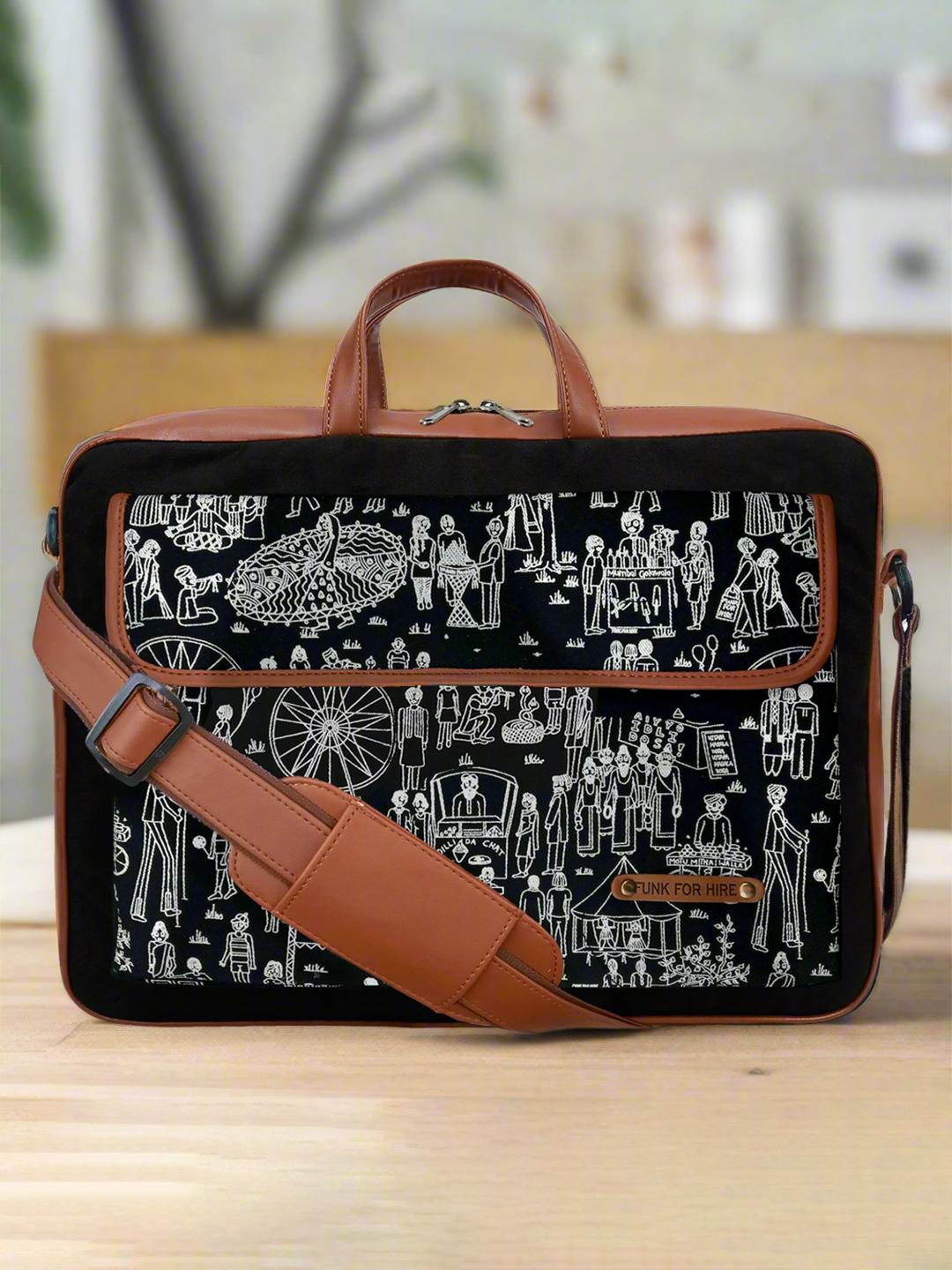 Buy Funk For Hire Printed Cotton Canvas Laptop Bag - - Accessories for Unisex