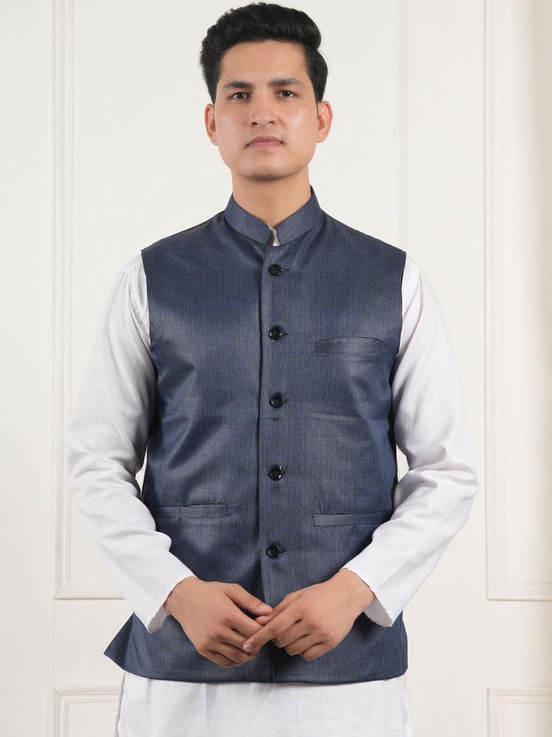 Buy URBAN KANYA Woven Nehru Jacket - Nehru Jackets for Men 37117697 ...