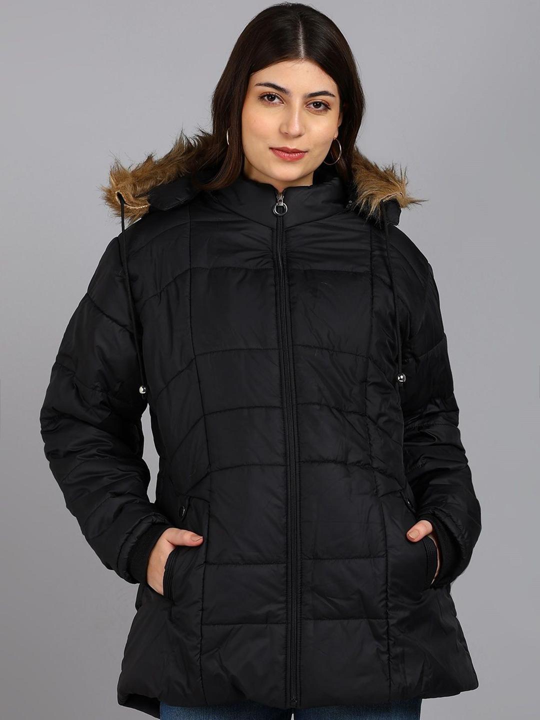 ELLIPSE Hooded Zip Detail Bomber Jacket