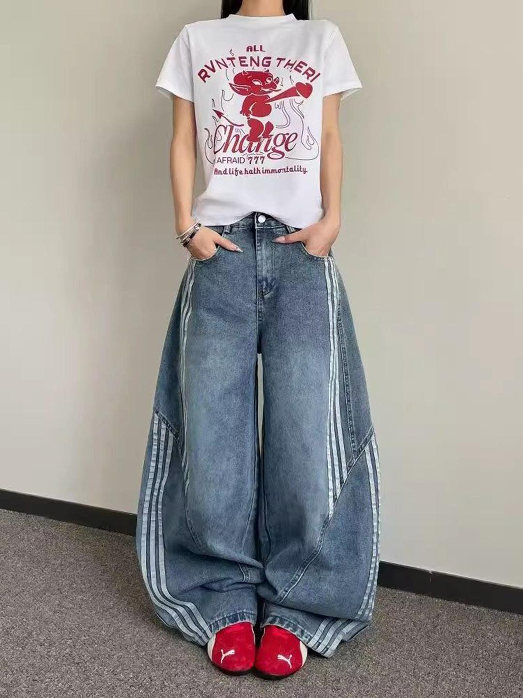 StyleCast x Revolte Women Mid-Rise Wide Leg  Jeans
