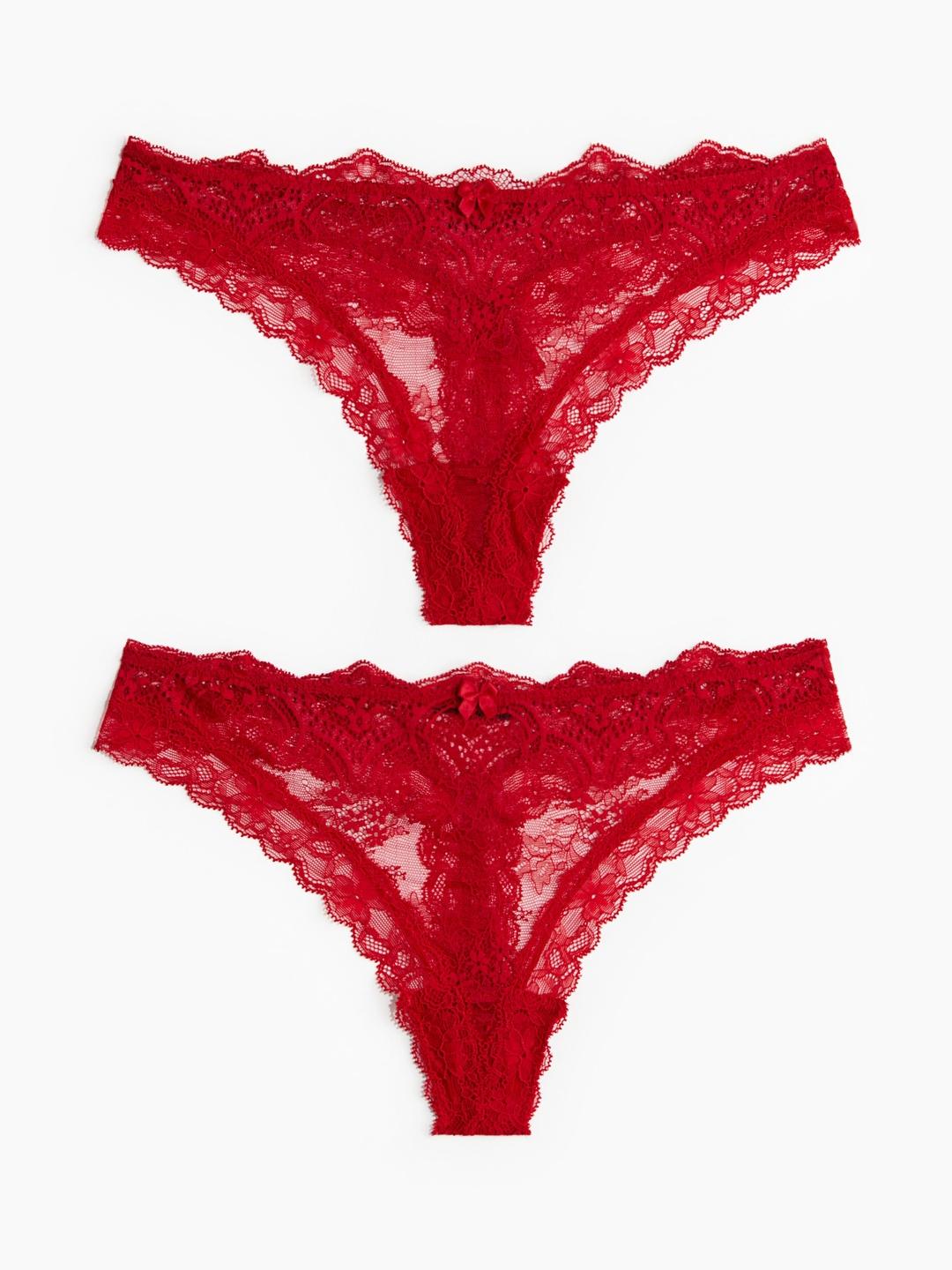 Buy H&M Women 2 Pack Lace Thong Briefs - Briefs for Women 36972449 | Myntra