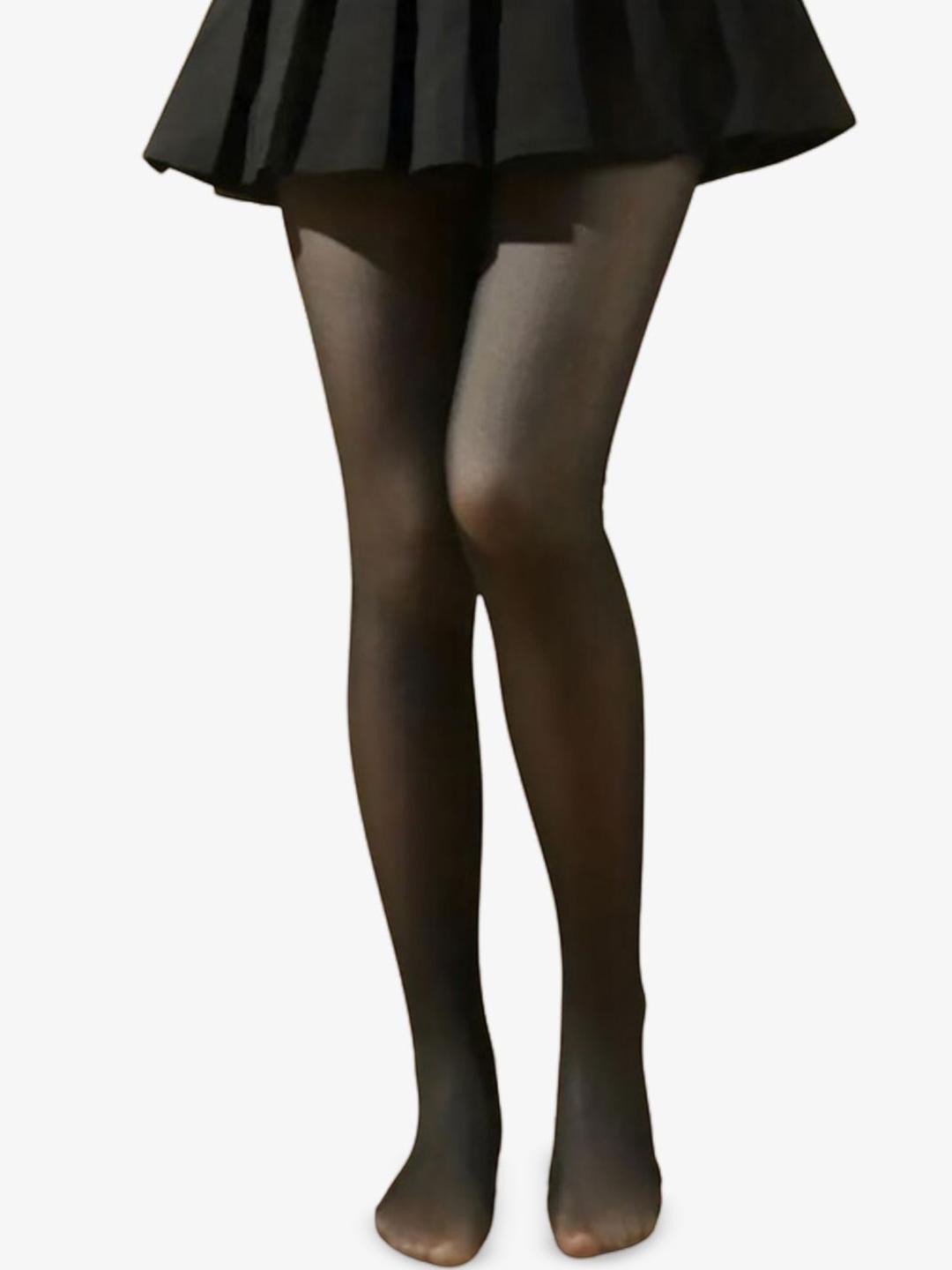 Buy G Heist Women Dual Tone Fleece Winter Fur Pantyhose Stockings - - Apparel for Women