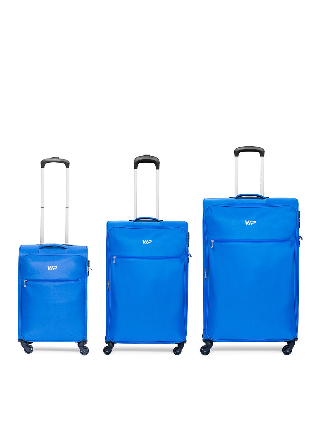 [Coupon] VIP TIVOLI Set Of 3 Soft Suitcase Trolley Bags- 127L Rs. 4249 - Myntra