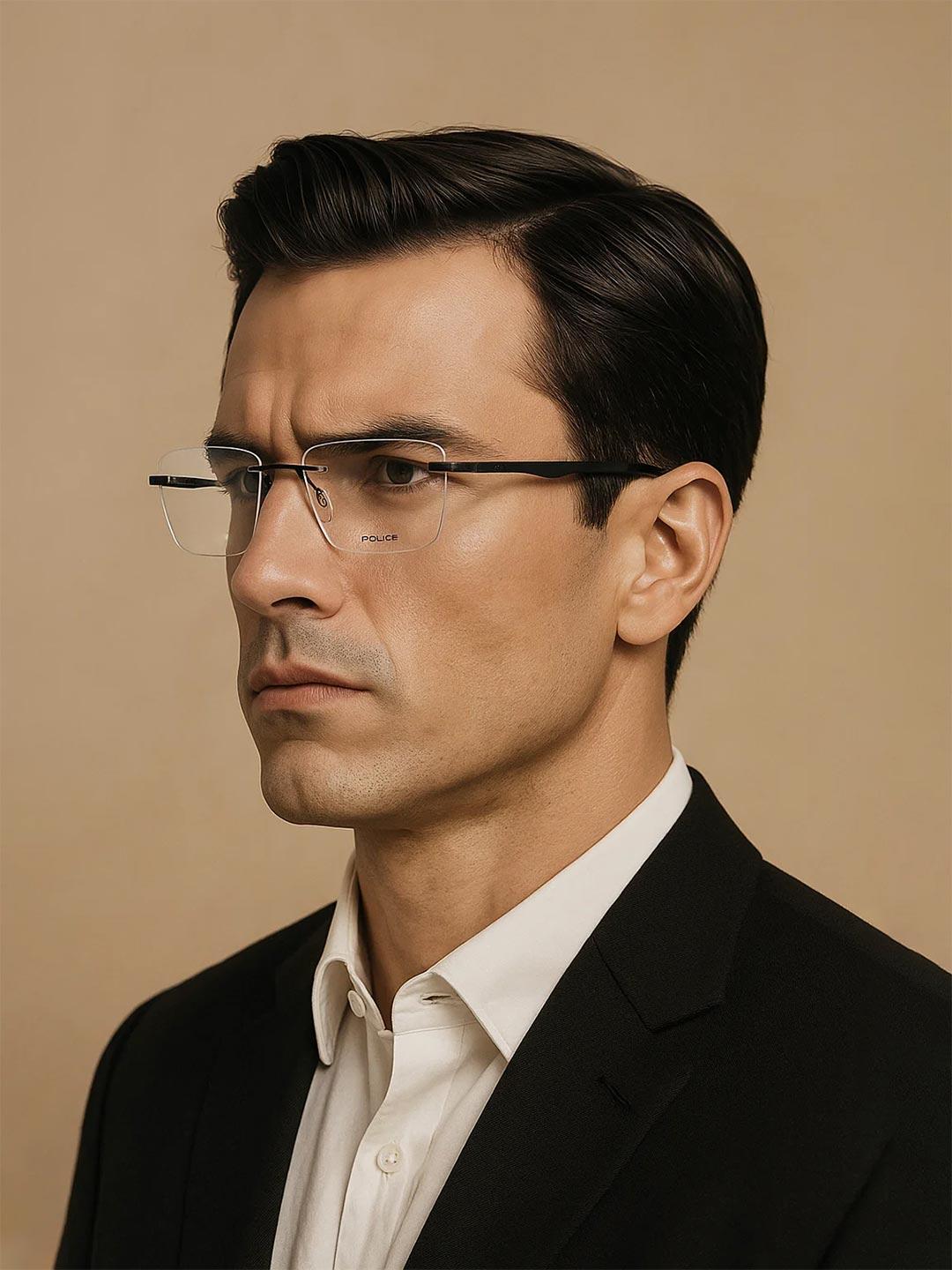 Police Rimless Frame Buy Police Unisex Rimless Rectangle Frames - Frames for Unisex 17237266 ...