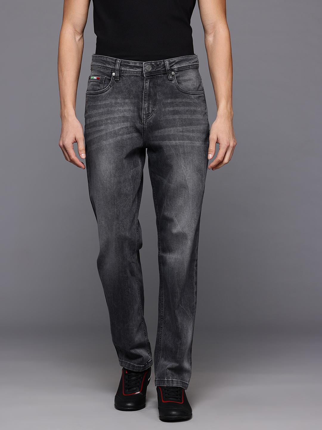 Ducati Men Regular Fit Mid-Rise Light Fade Stretchable Jeans