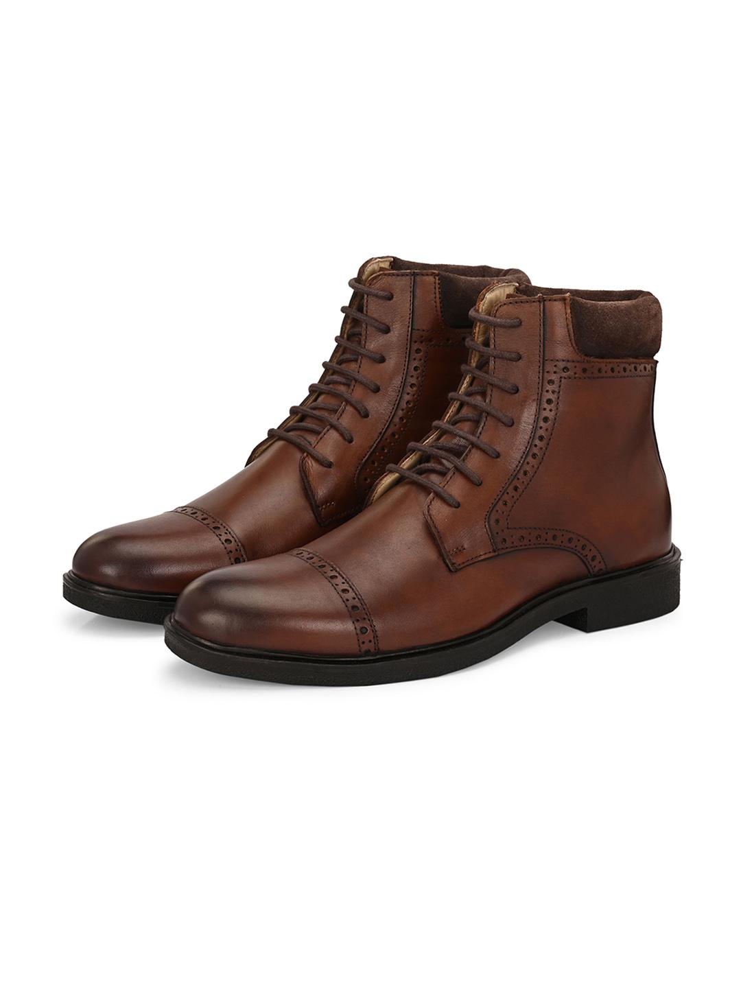 Devogue Buy Devogue Paris Men Textured Leather Padded Platform Heeled Chunky ...
