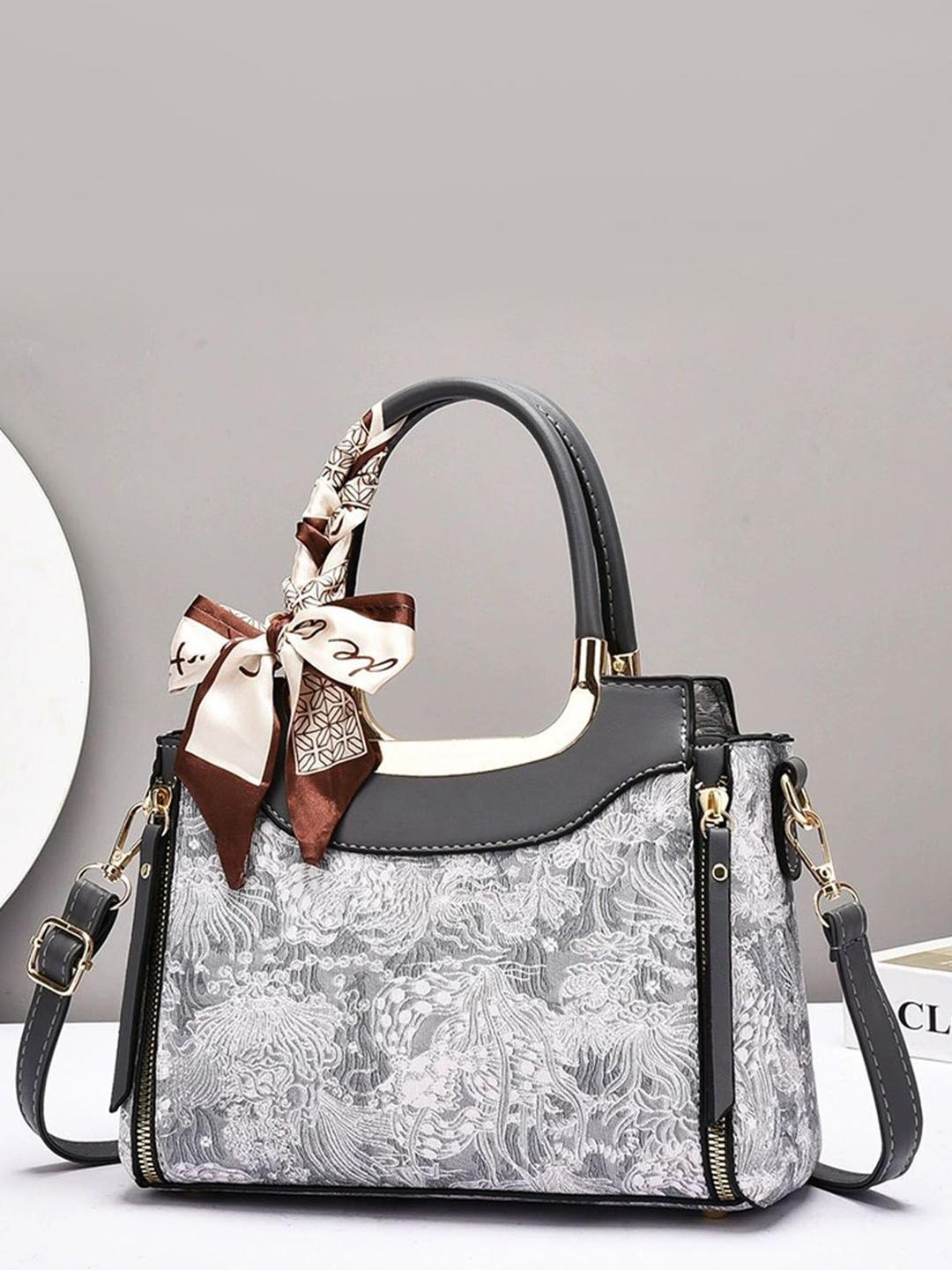 Buy StyleCast Floral Printed Bucket Handheld Bag With Bow Details -  - Accessories for Women