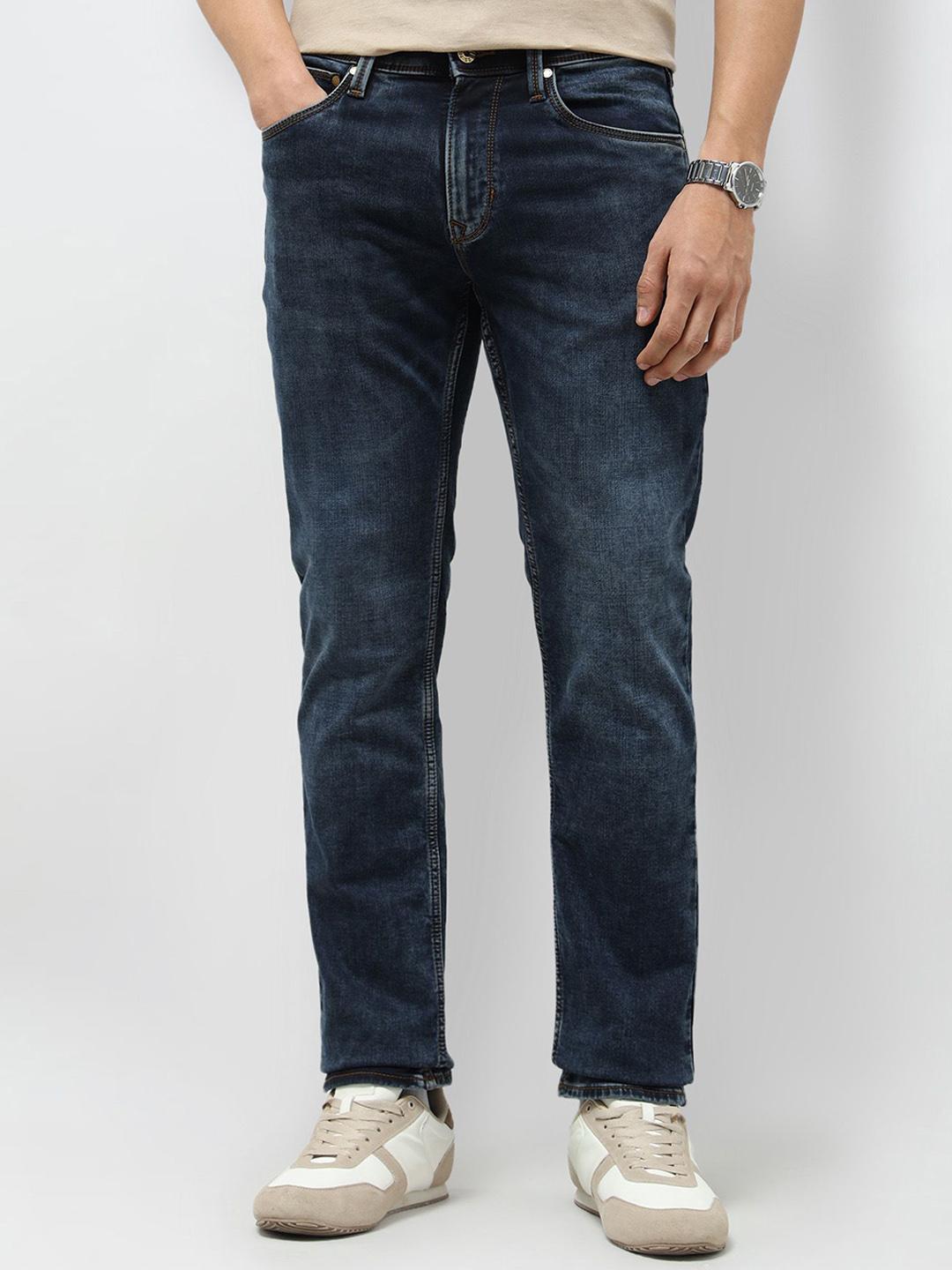 U.S. Polo Assn. Denim Co. Men Tapered Fit Low-Rise Cotton Light Fade Jeans