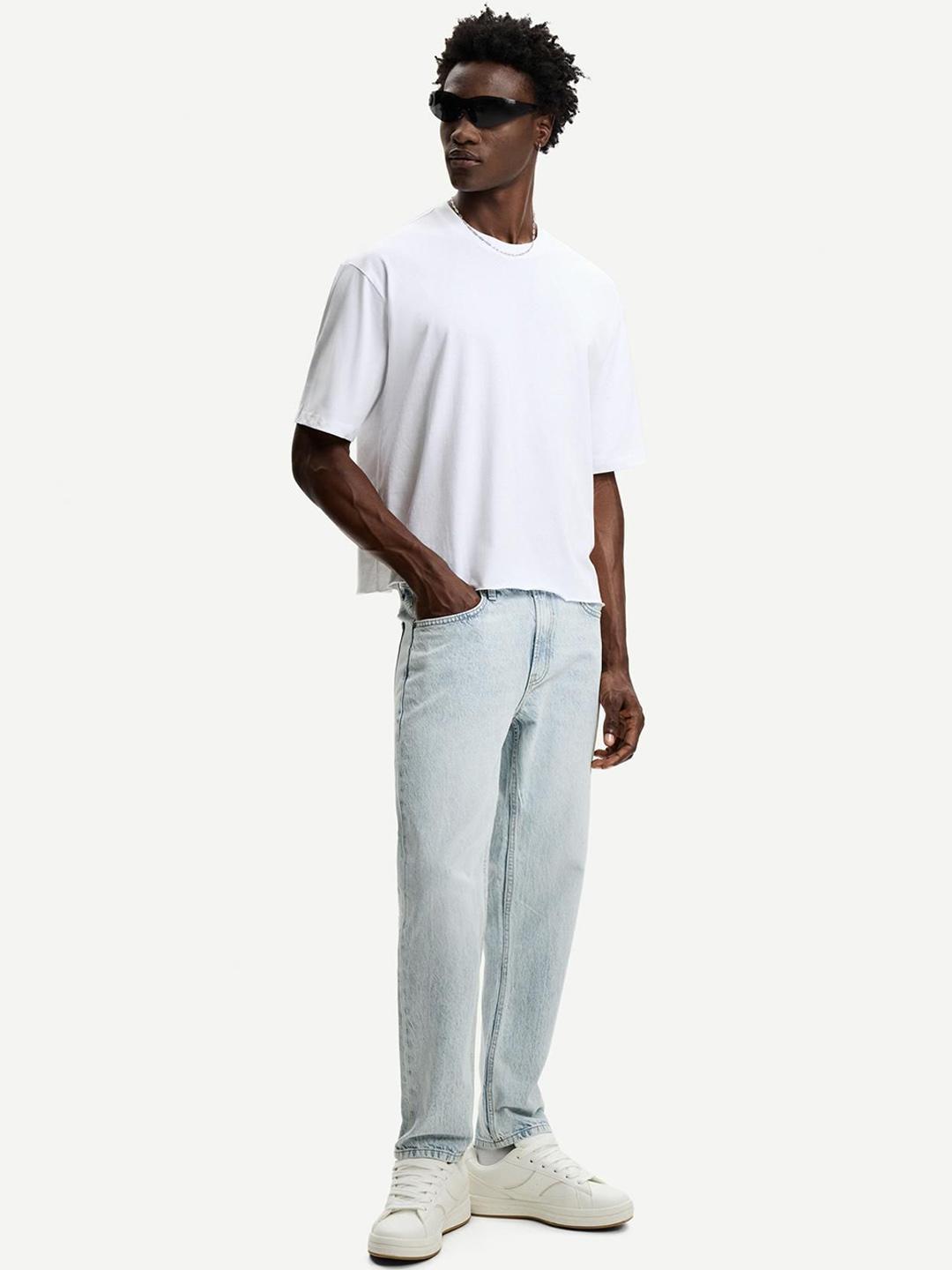 Bershka Men's Straight Fit Jeans