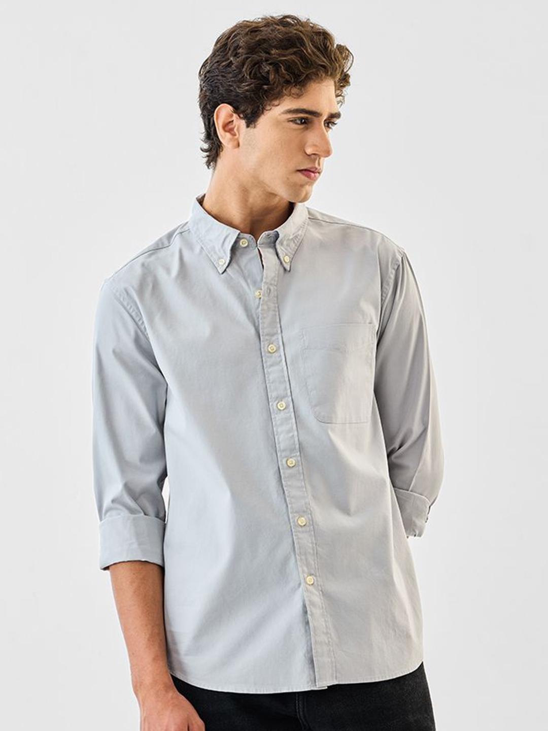 Snitch Button Buy Snitch Button Down Collar Pure Cotton Casual Shirt - Shirts for Men ...