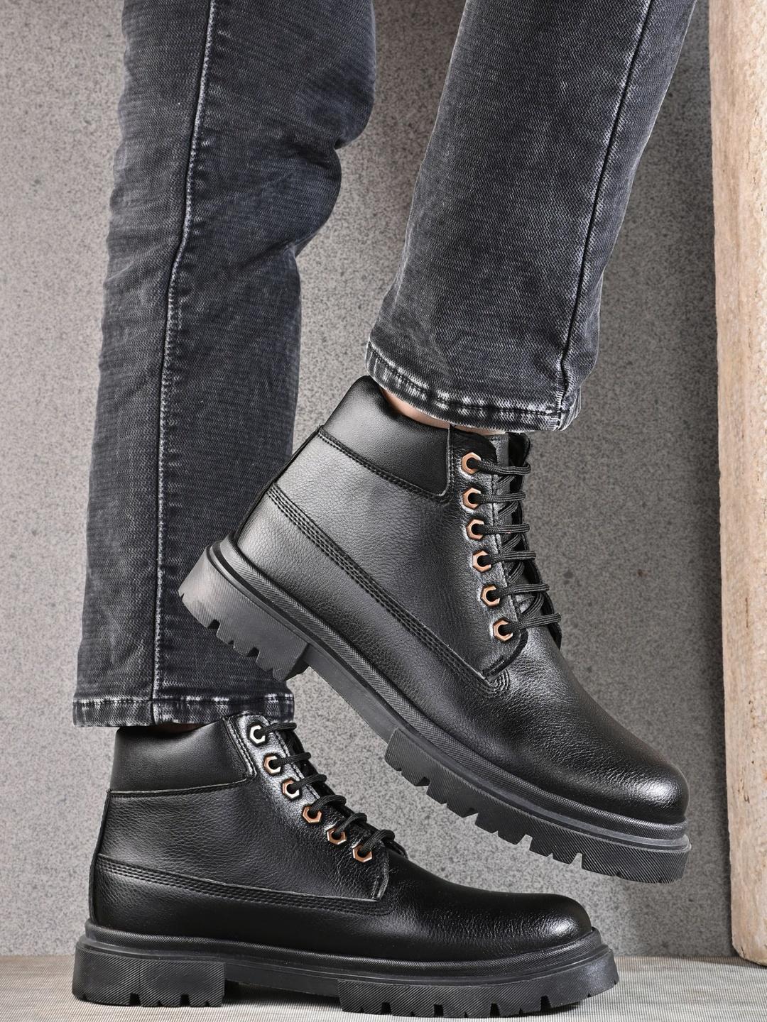 Mens Synthetic Leather Boots for Comfort and Durability Rugged Everyday Urban Wear main image 1