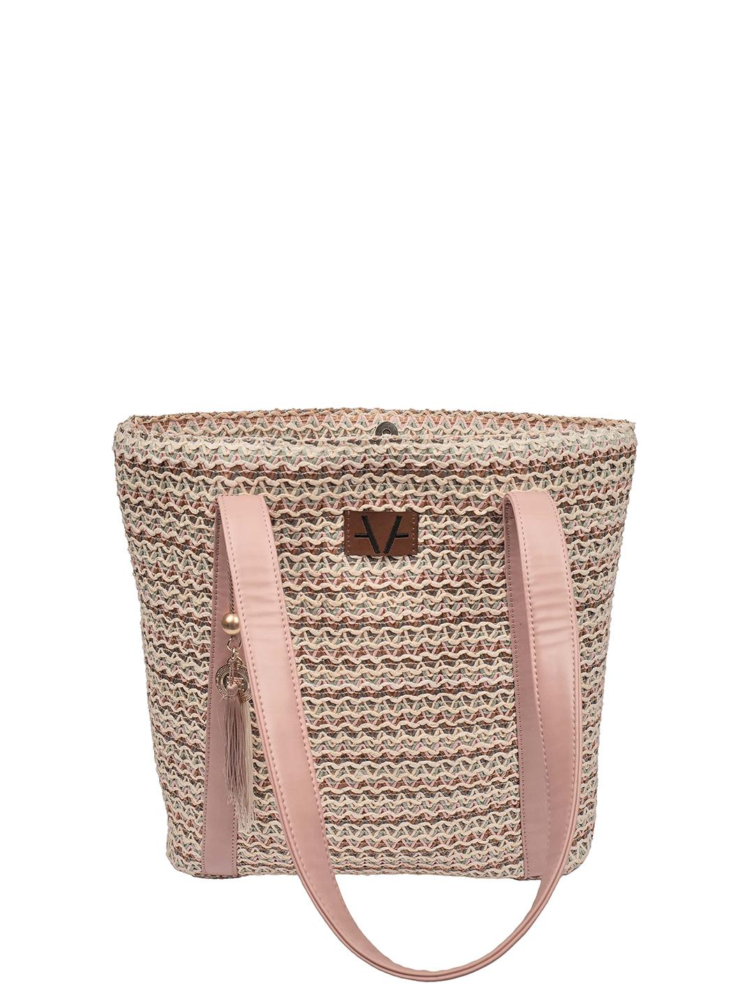 Buy Avake Lightweight Raffia Vegan Leather Tote Bag - Handbags for ...