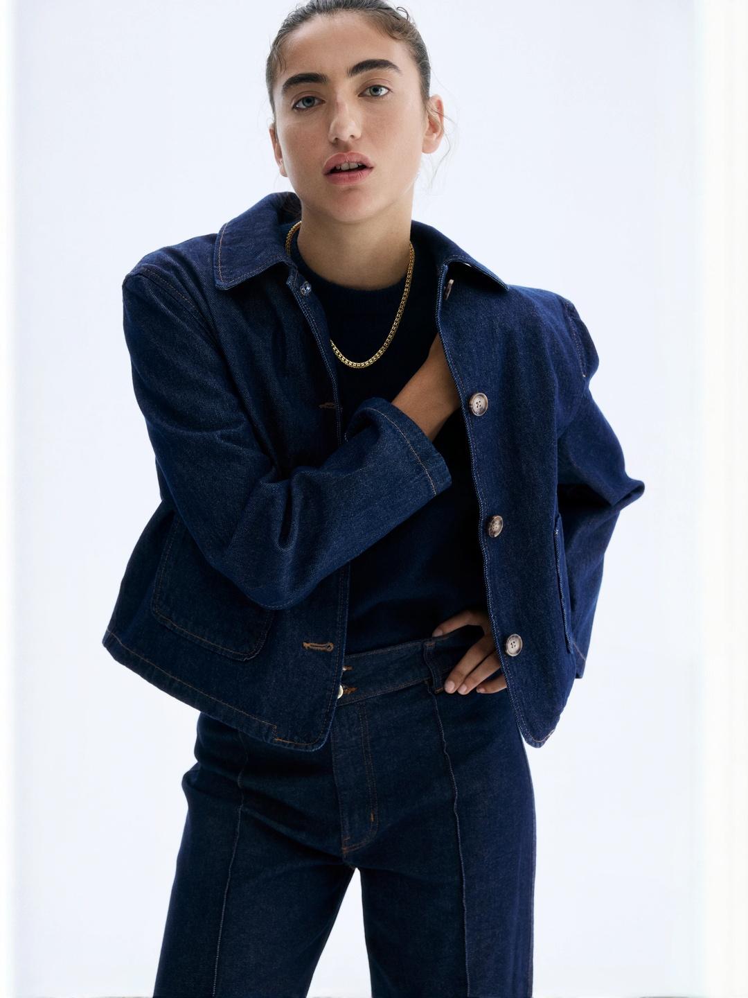 H&M Pure Cotton Collared Twill Jacket