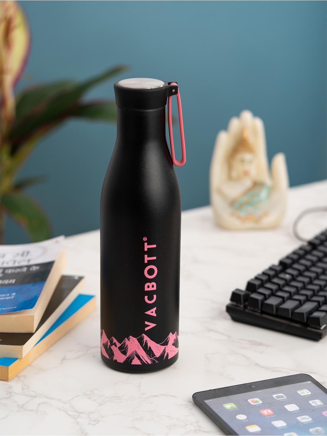 Buy CLAY CRAFT Vacbott Black Typography Stainless Steel Double Wall Vacuum Flask 700ml - - Home for Unisex