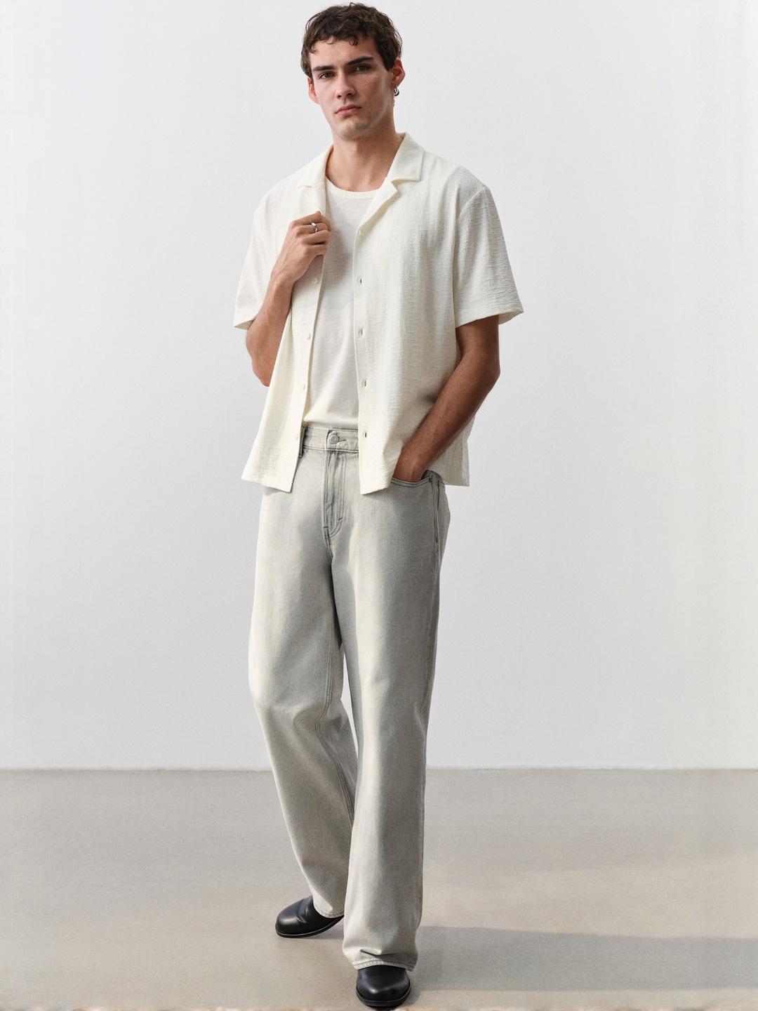H&M Regular Fit Jersey Resort Shirt