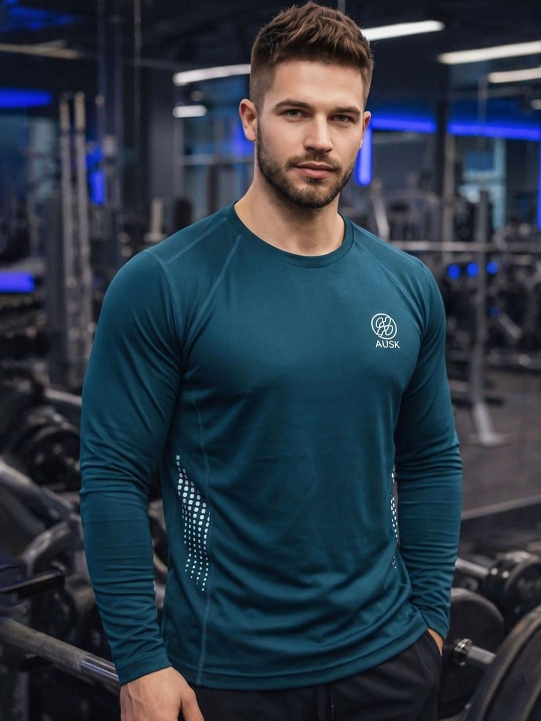 Buy AUSK Men Brand Logo Round Neck T Shirt - Tshirts for Men 41328419 ...
