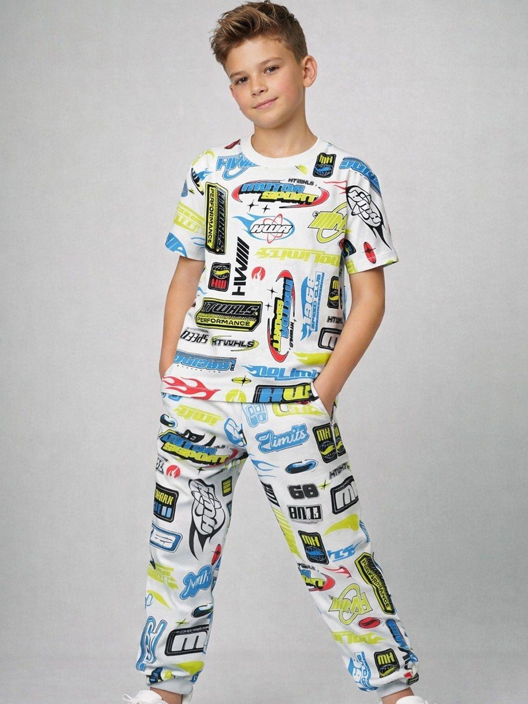 Buy YK X Minute Mirth Boys Printed Pure Cotton Clothing Set -  - Apparel for Boys