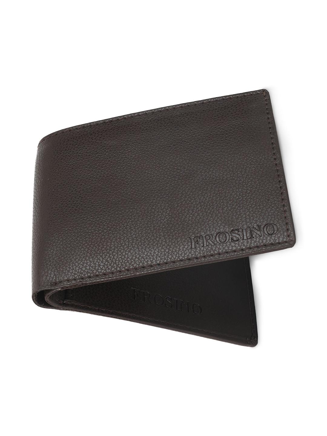 FROSINO Men Textured PU Two Fold Wallet
