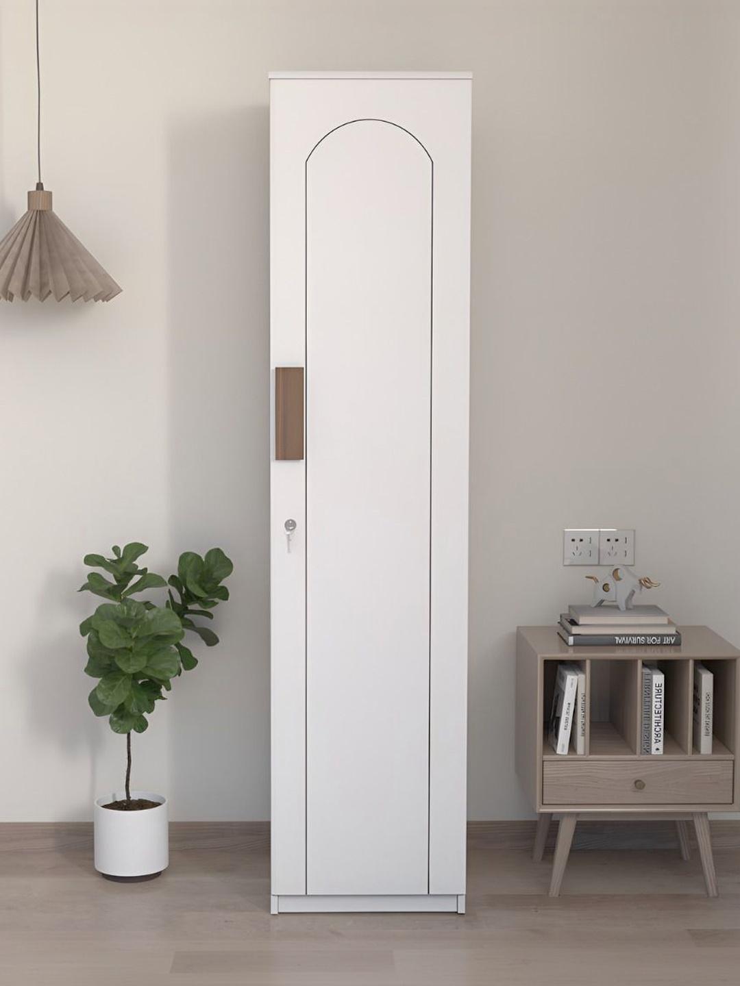 April Rcks Buy Neuspace White Engineered Wood 1 Door Wardrobe - Racks And ...