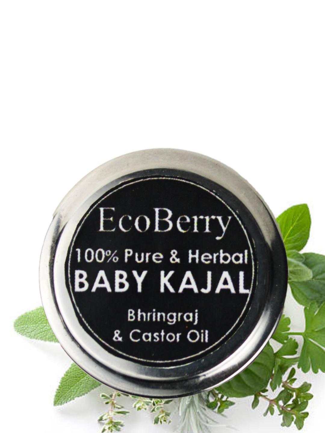 Buy EcoBerry Kids 100% Pure & Herbal Baby Kajal With Bhringraj   5g -  - Personal Care for Unisex Kids