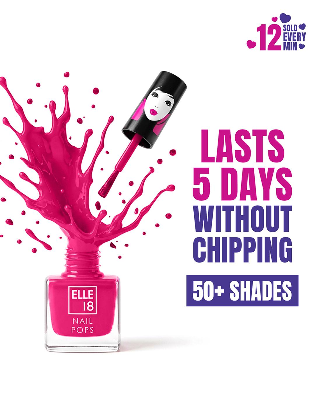 Buy ELLE 18  Nail Pops Long Lasting Nail Color With Glossy Finish & Quick Dry Formula  5ml   172 -  - Personal Care for Women