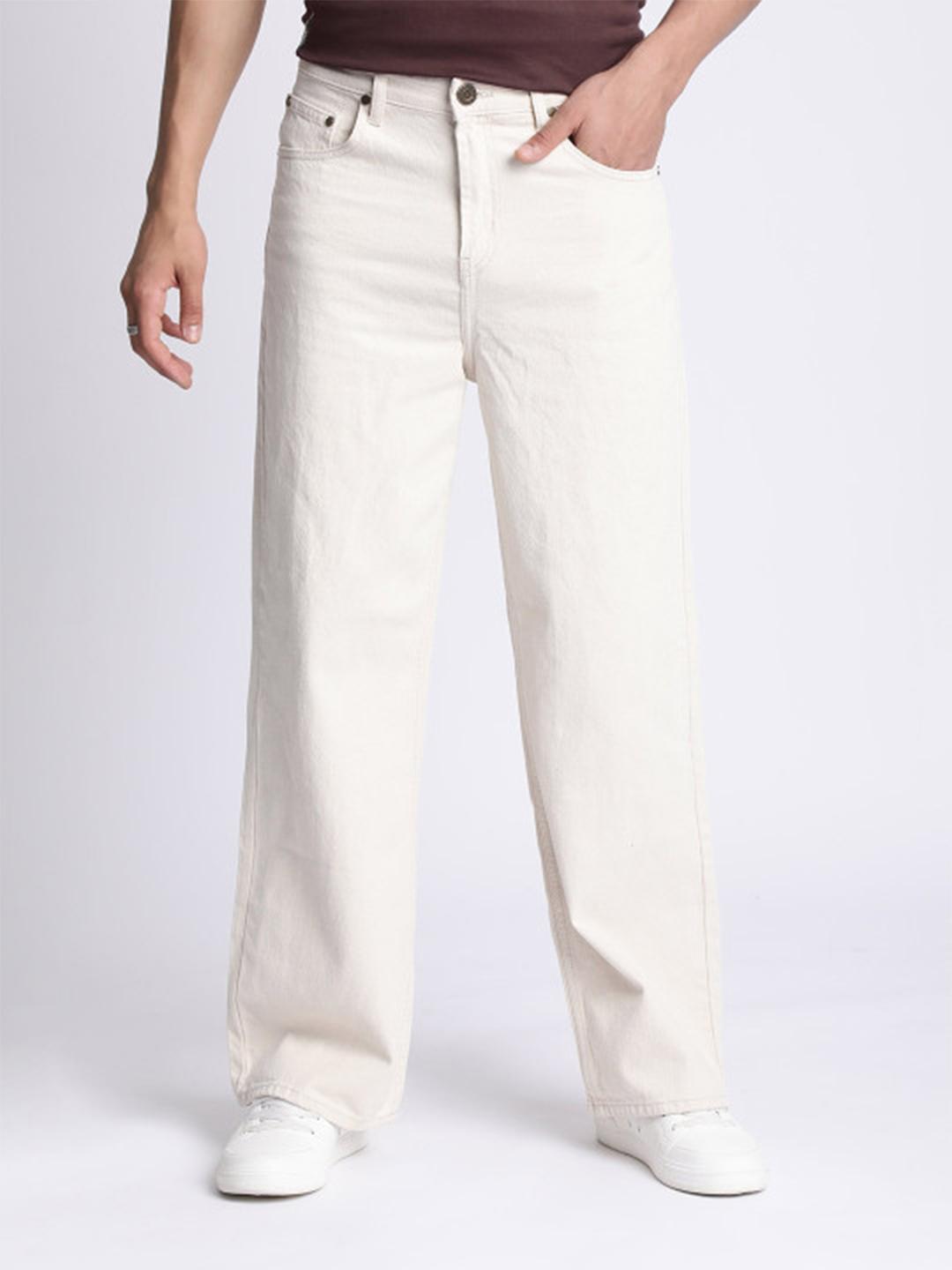 Bene Kleed Men Wide Leg Mid-Rise Jeans