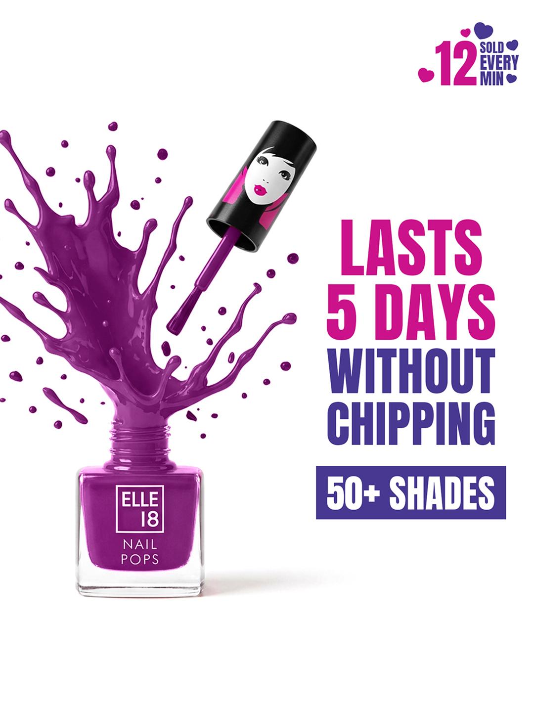 Buy ELLE 18  Nail Pops Long Lasting Nail Color With Glossy Finish & Quick Dry Formula 5ml   162 -  - Personal Care for Women