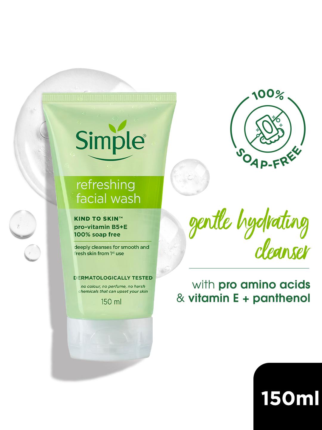 Buy Simple Kind To Skin Refreshing Facial Wash   150 Ml -  - Personal Care for Women