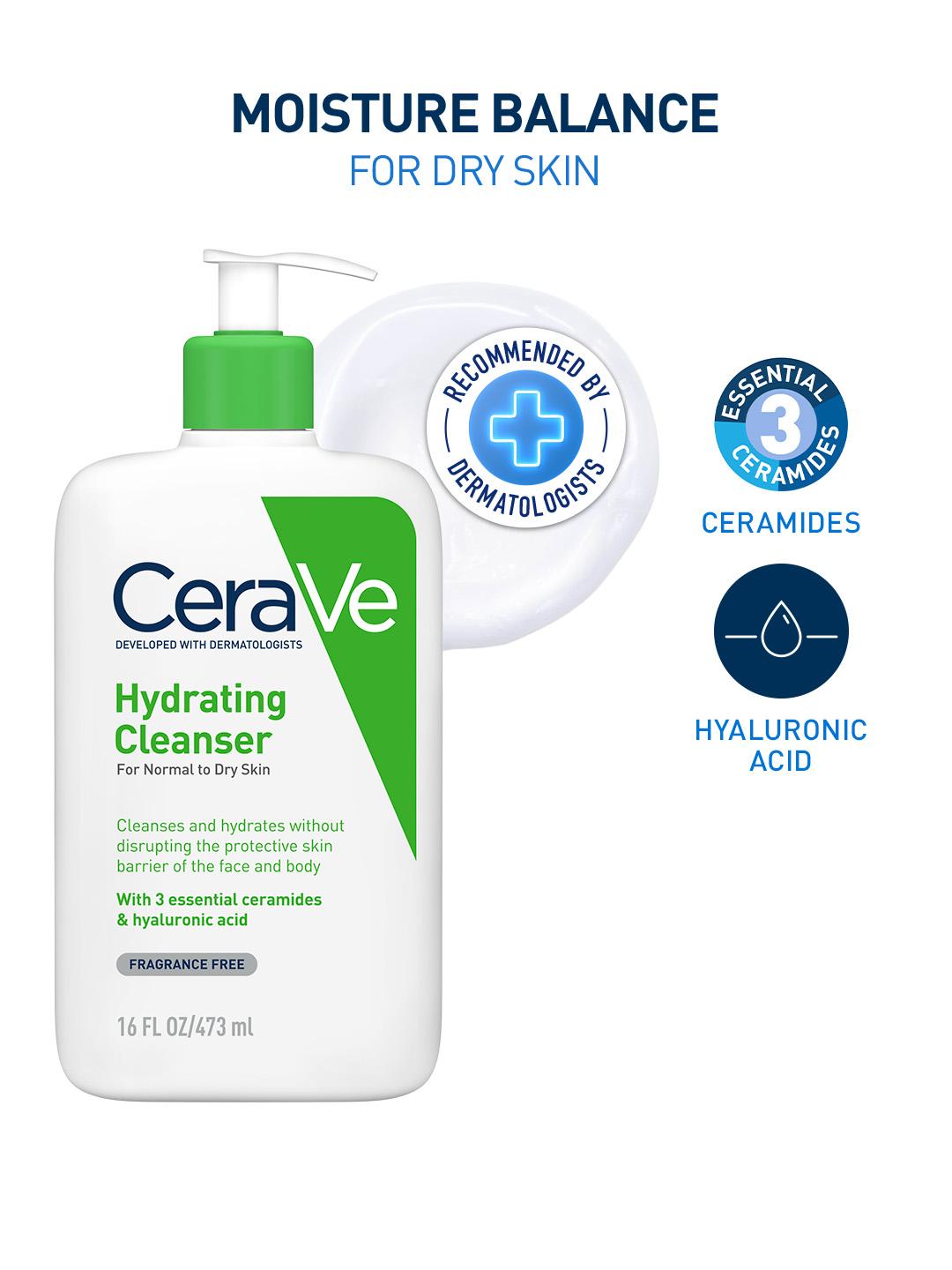 Buy CeraVe Dermatologist Recommended Hydrating Cleanser For Dry Skin 473ml - - Personal Care for Unisex