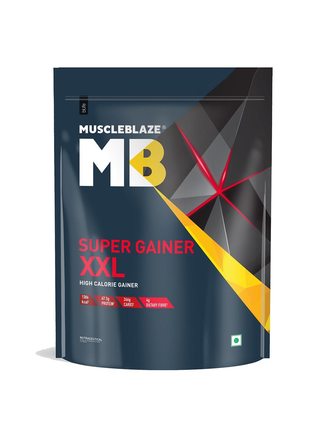 Buy MuscleBlaze Super Gainer XXL High Calorie Chocolate Flavour Gainer Powder   2Kg -  - Personal Care for Unisex