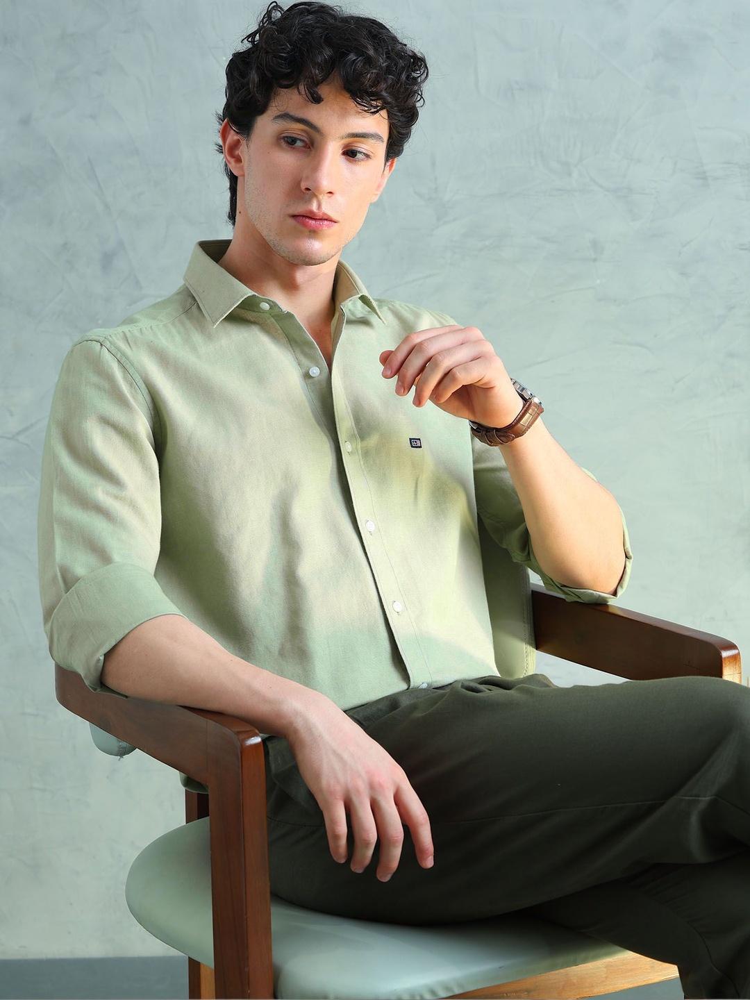 Arrow Sport Cotton Linen Slim Fit Shirt - Image 1