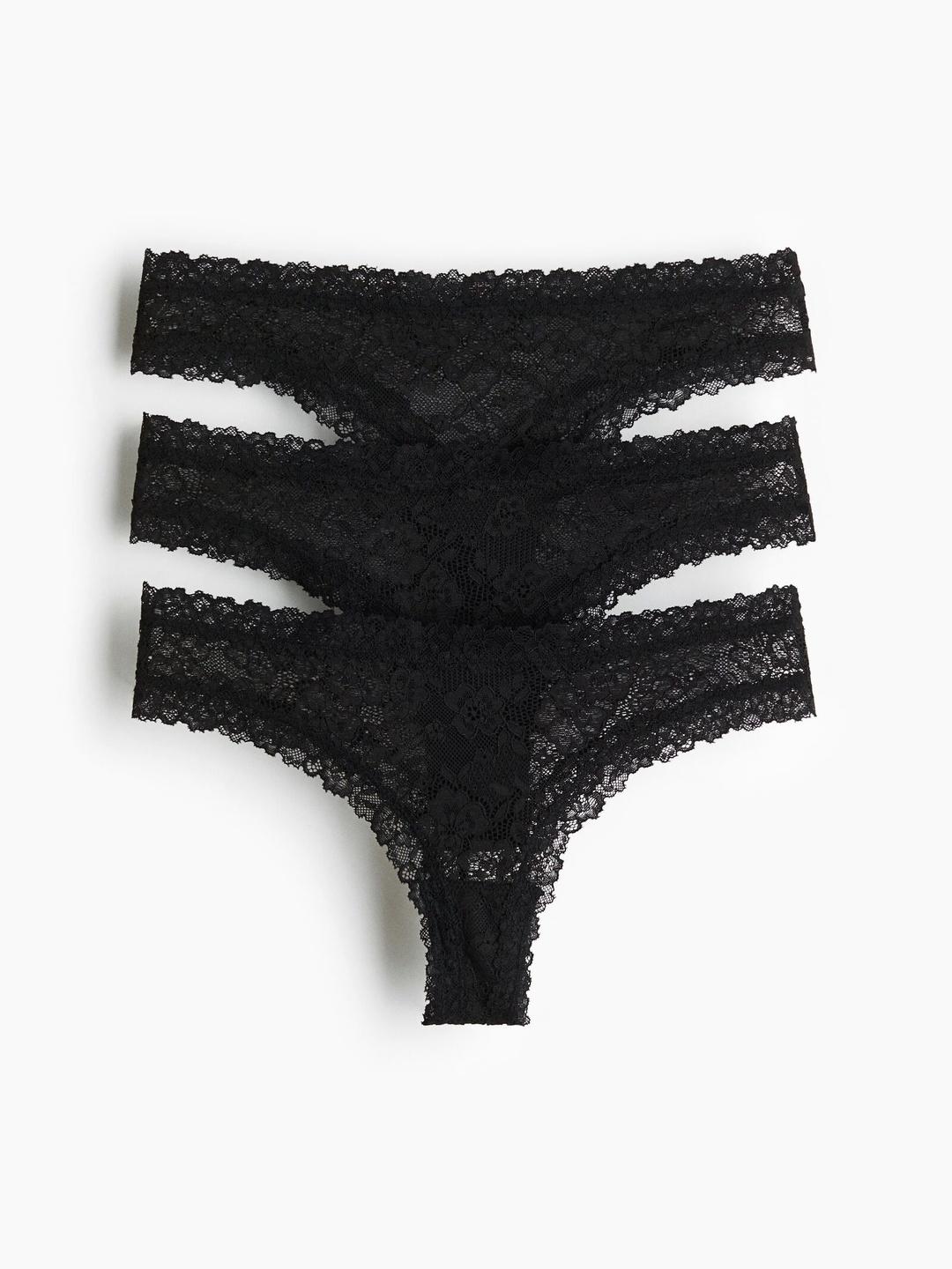Buy H&M 3 Pack Lace Brazilian Briefs - - Apparel for Women