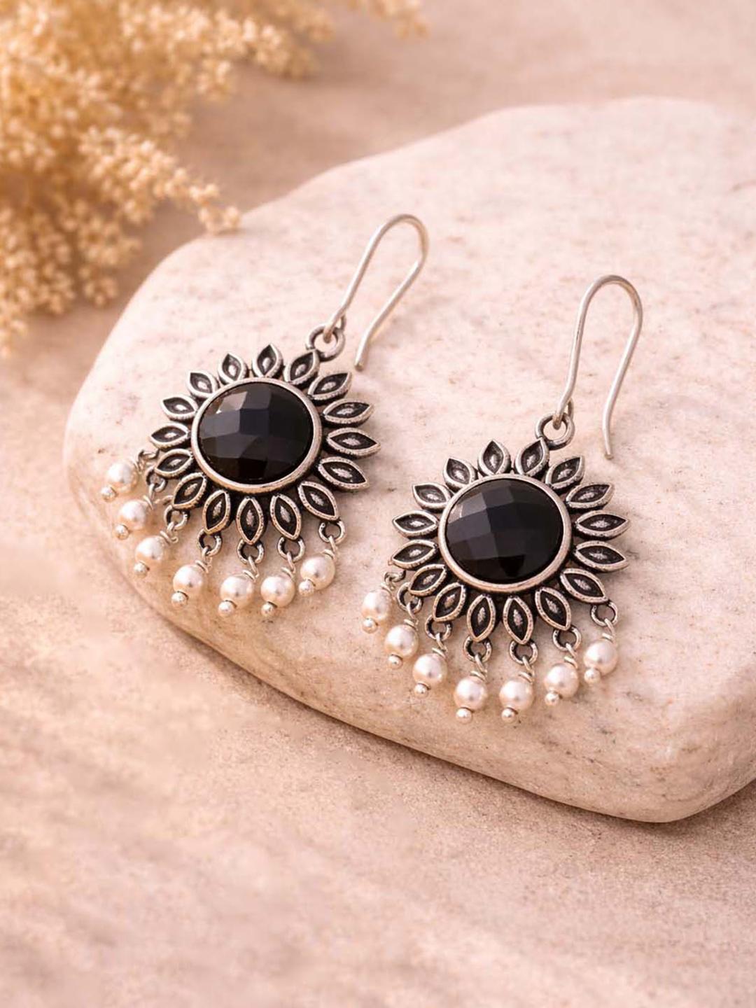 Buy Work Essentials Round Cut Gem Earrings -  - Accessories for Women