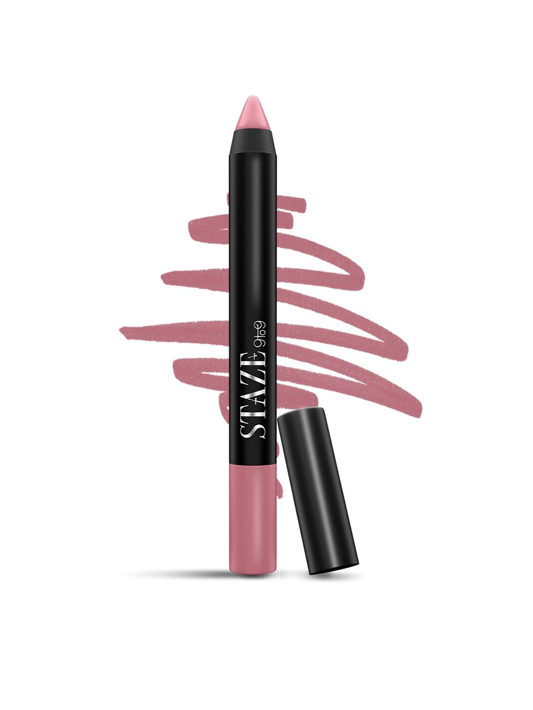 Buy STAZE Pout On Matte Finish Smudgeproof Lip Crayon With Jojoba Oil Mauve On 09 - - Personal Care for Women
