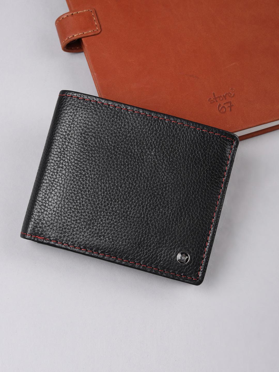 Buy Louis Philippe Men Leather Wallet With Coin Pocket & Full Length ...