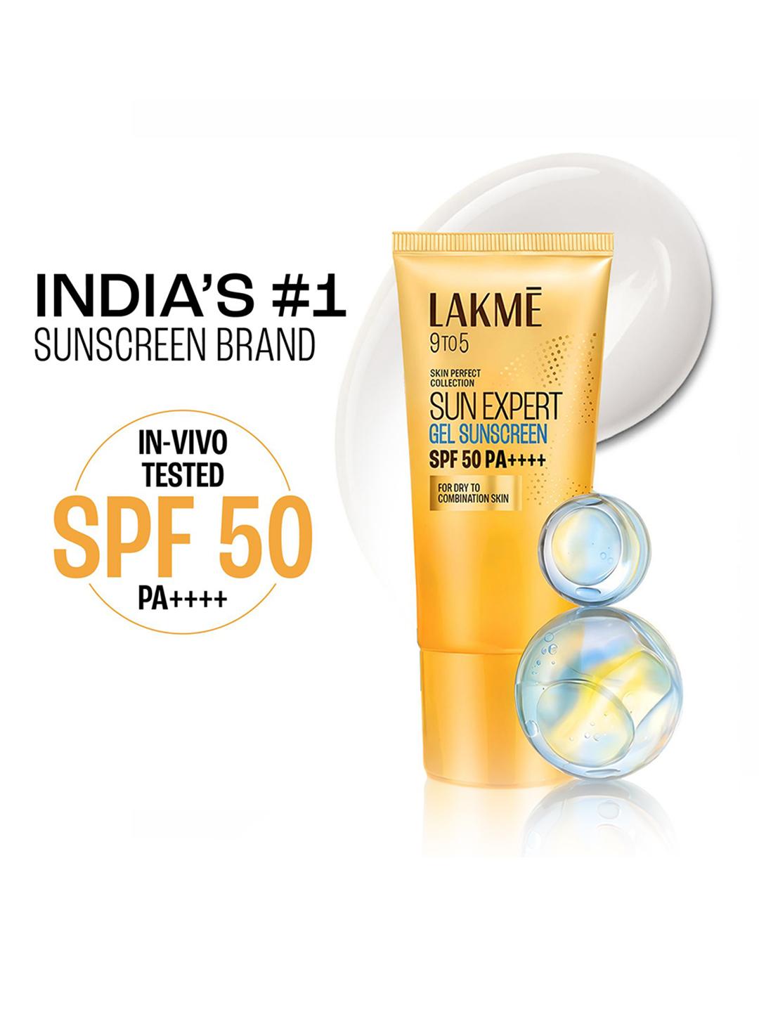 Buy Lakme Water Light Sunscreen Gel SPF 50 PA+++ With Niacinamide For Normal To Oily Skin 100g -  - Personal Care for Women