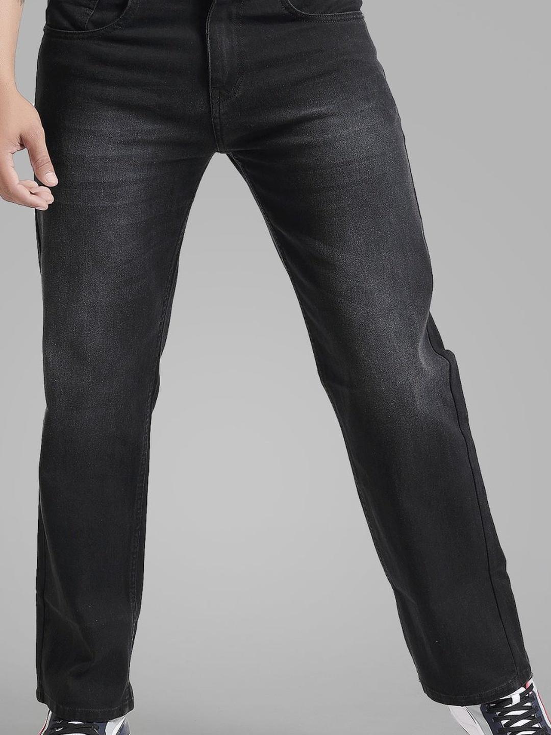 Buy BREXX Men Comfort Wide Leg Mid Rise Stretchable Jeans - Jeans for ...