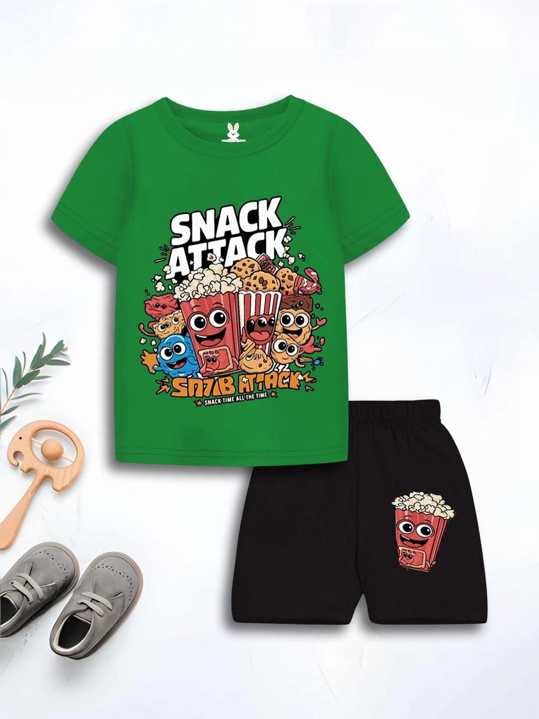Buy KIDSCRAFT Girls Printed T Shirt With Shorts - - Apparel for Girls