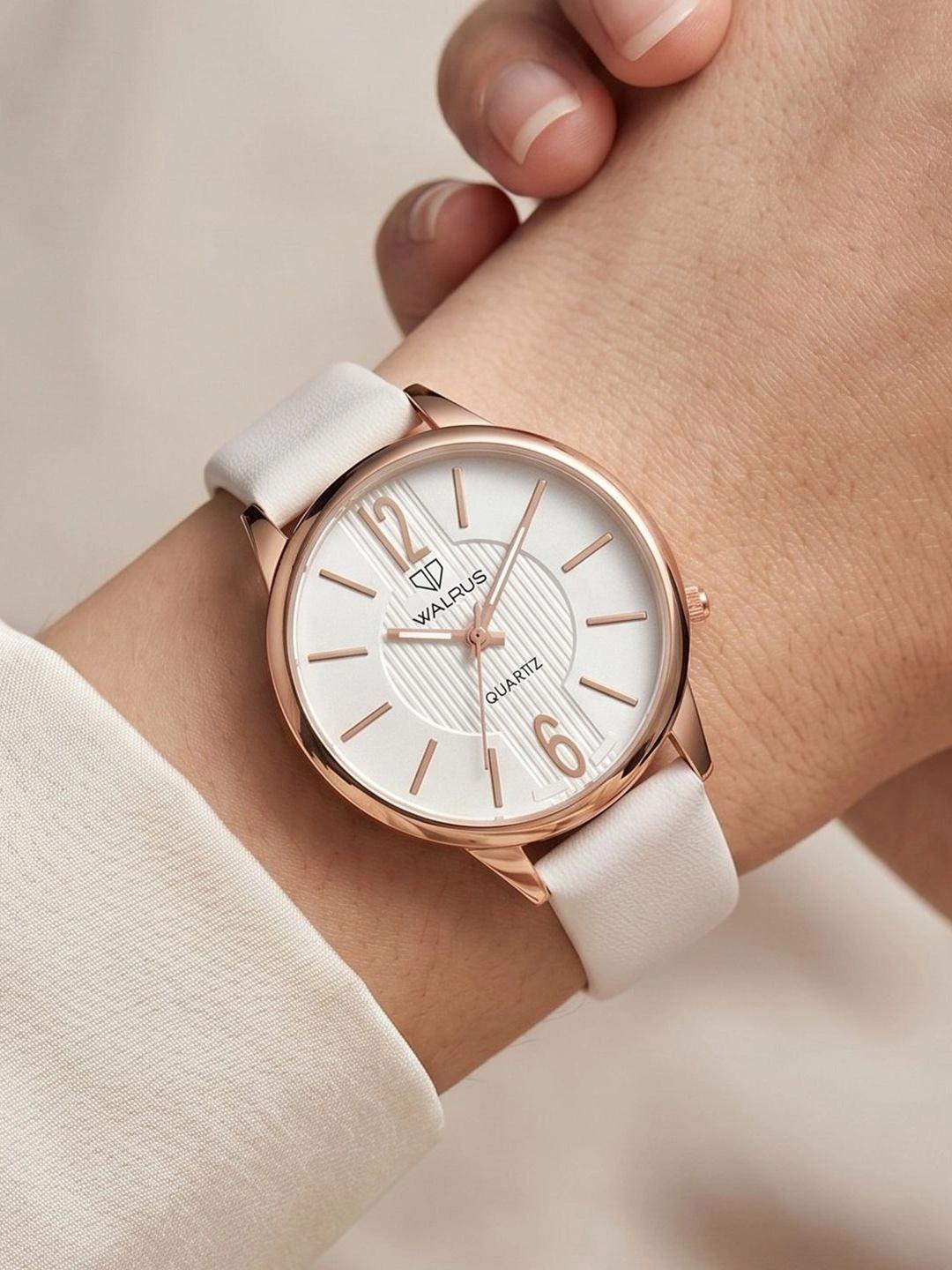 Buy Walrus Women Brass Dial & Leather Straps Analogue Leather Watch WWTW VENICE VIII 011212 - - Accessories for Women
