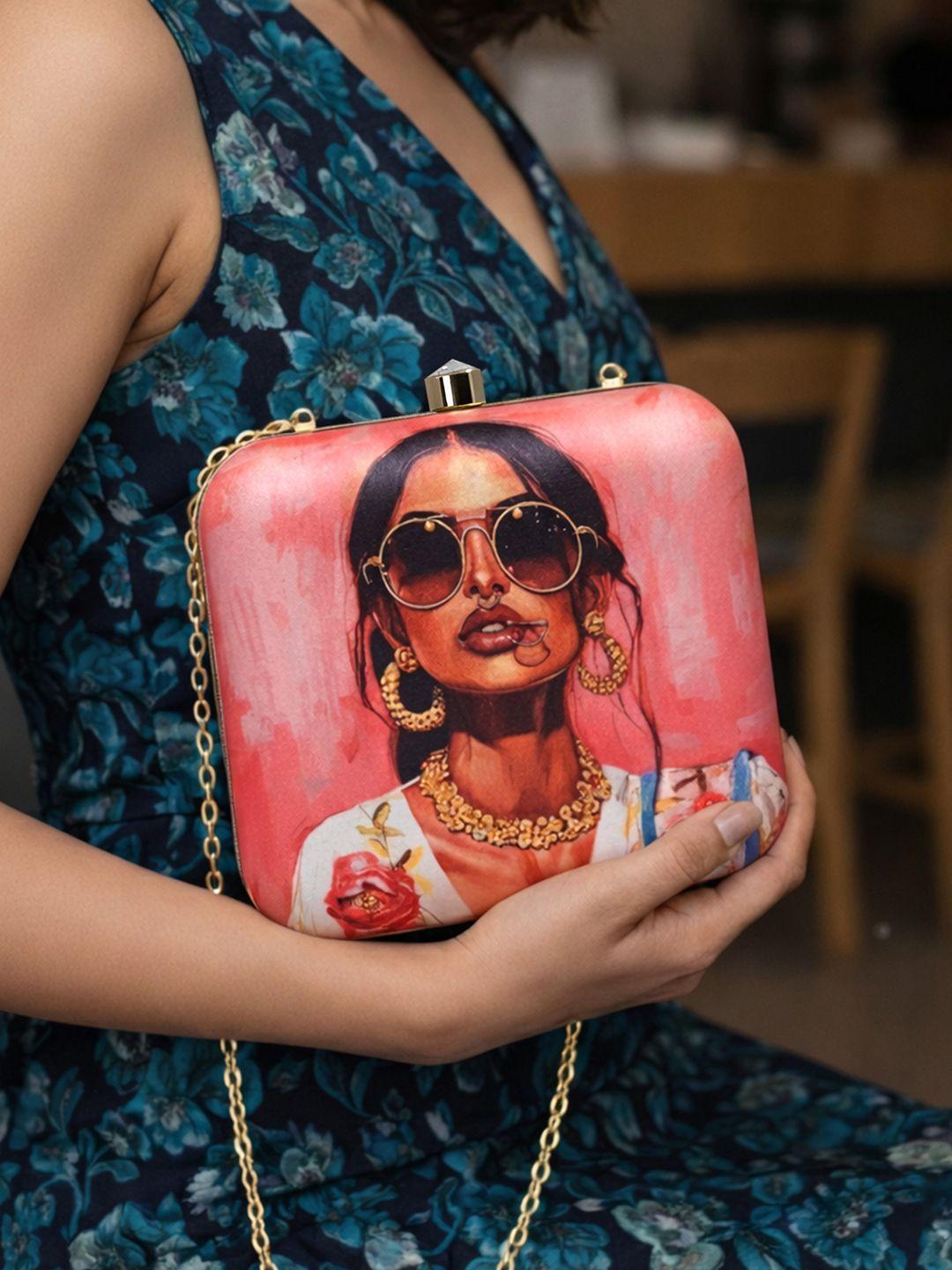 Buy ARTKLIM Printed Box Clutch -  - Accessories for Women