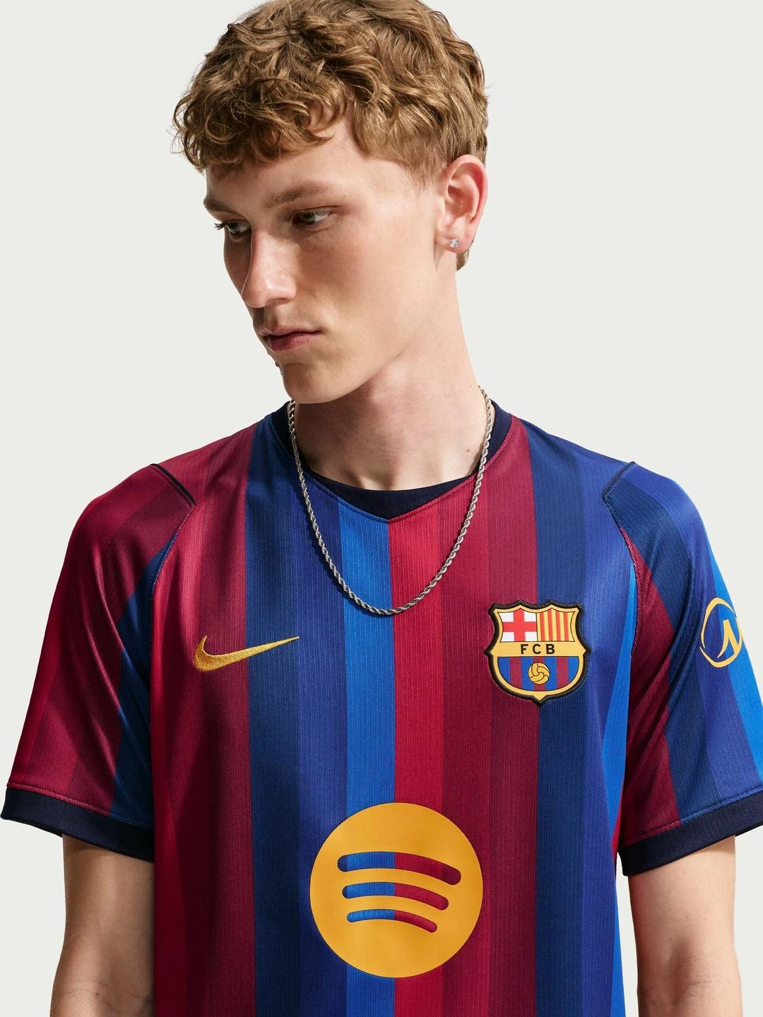 Nike Men Barcelona Striped Dri-FIT T-shirt