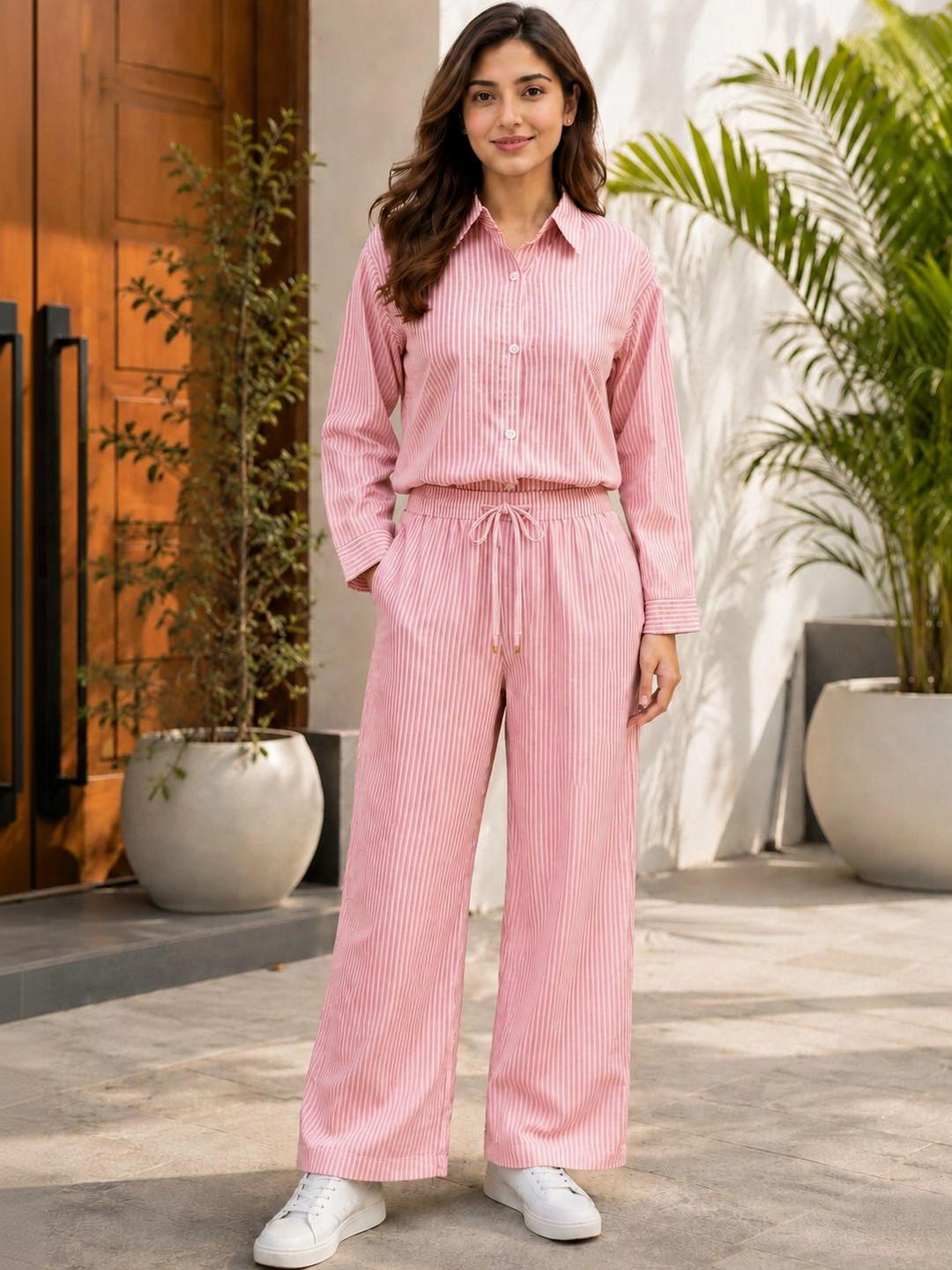Buy NEYSA Striped Shirt With Palazzos -  - Apparel for Women