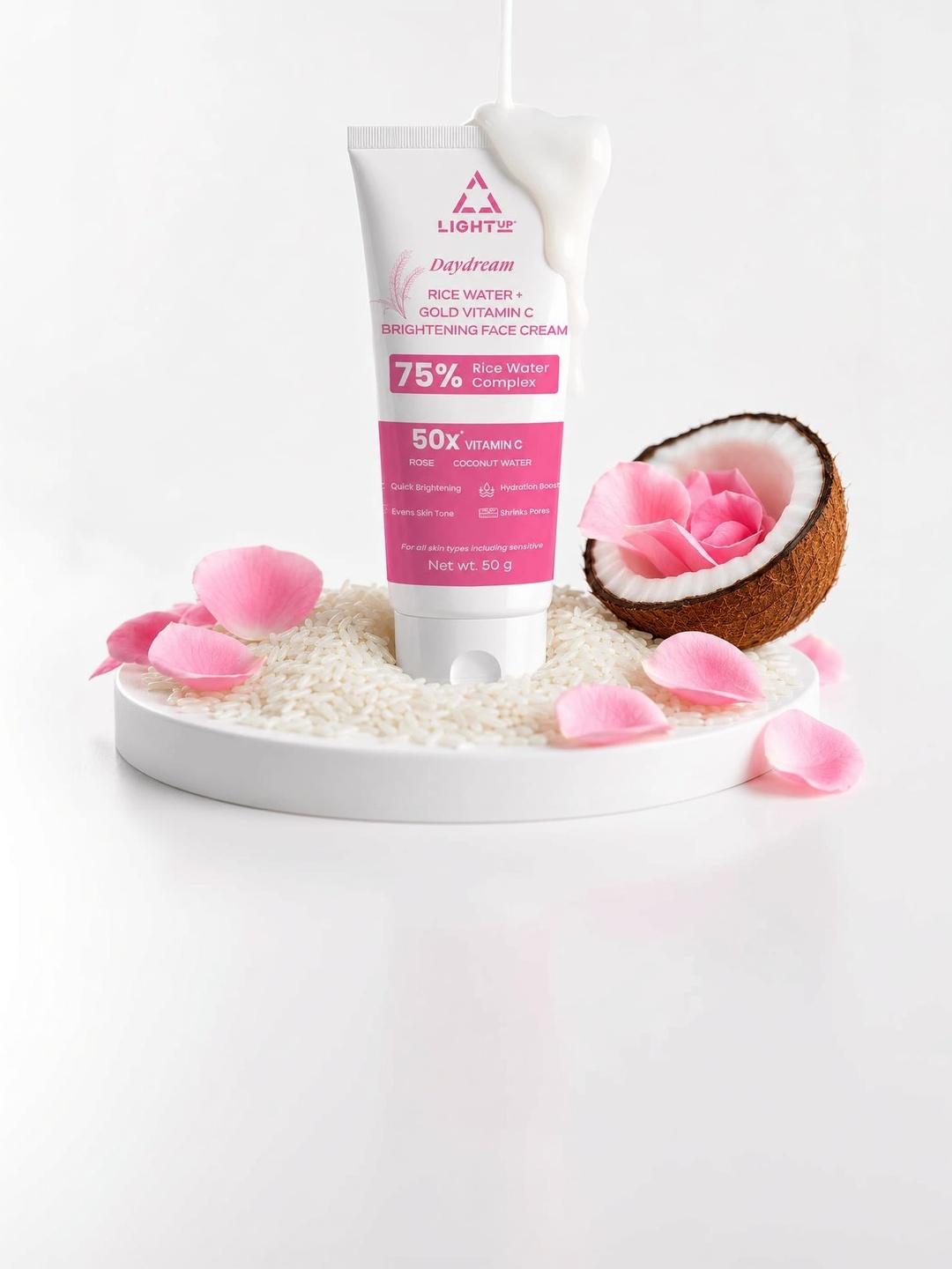 Buy LIGHT UP Daydream 75% Rice Water Brightening Face Cream With 75% Rice Water   50 G -  - Personal Care for Unisex