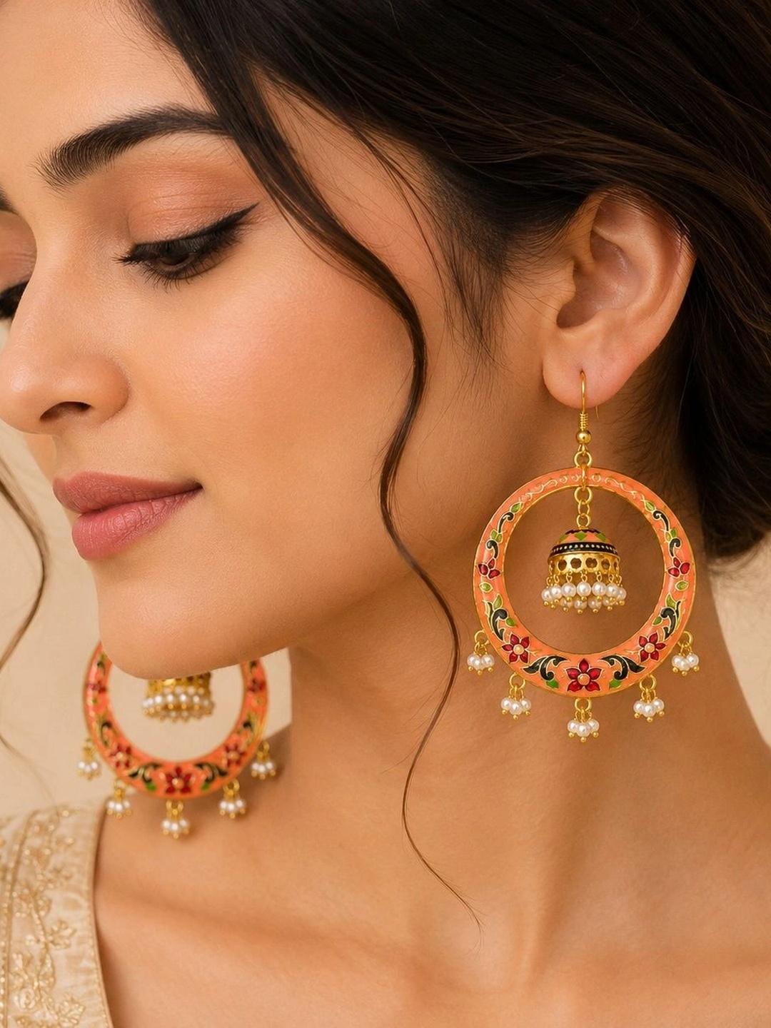 Buy Dhanak Trinket Circular Drop Earrings -  - Accessories for Women