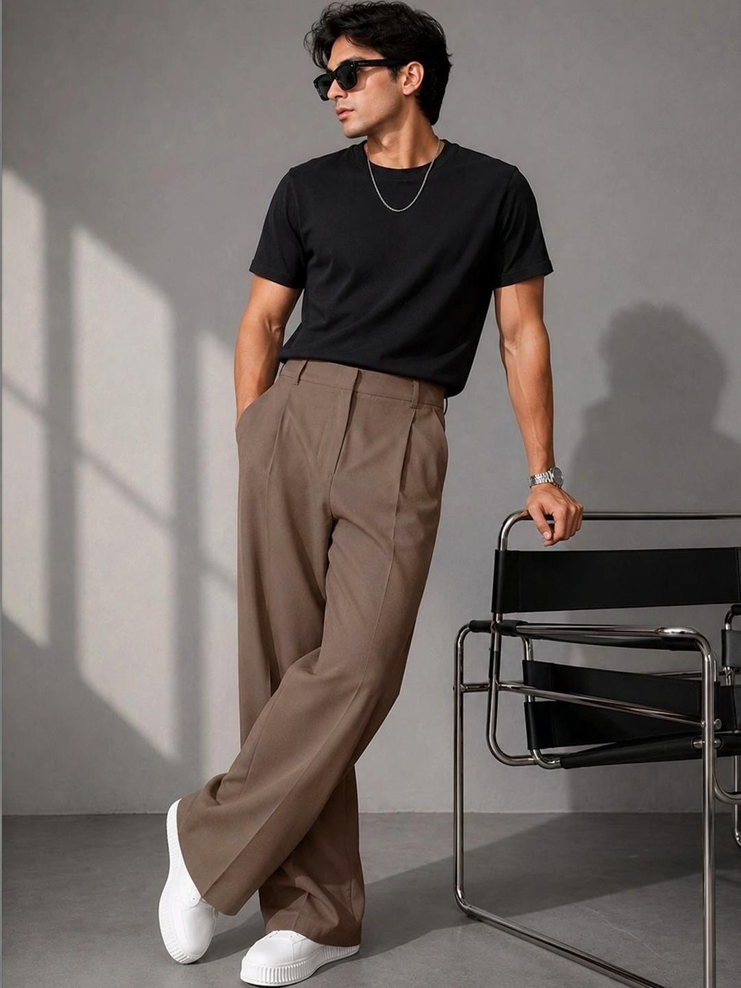 SENDIPO Men Smart High-Rise Pleated Trousers - Image 1