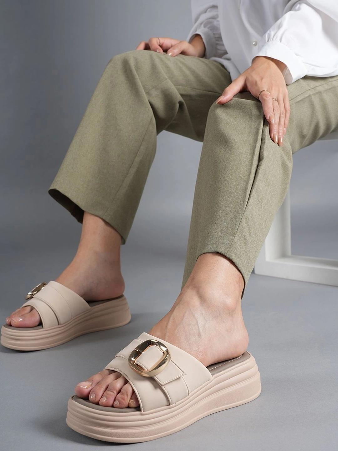 Buy DressBerry Flatform Sandals With Buckles - Heels for Women 45265798 ...