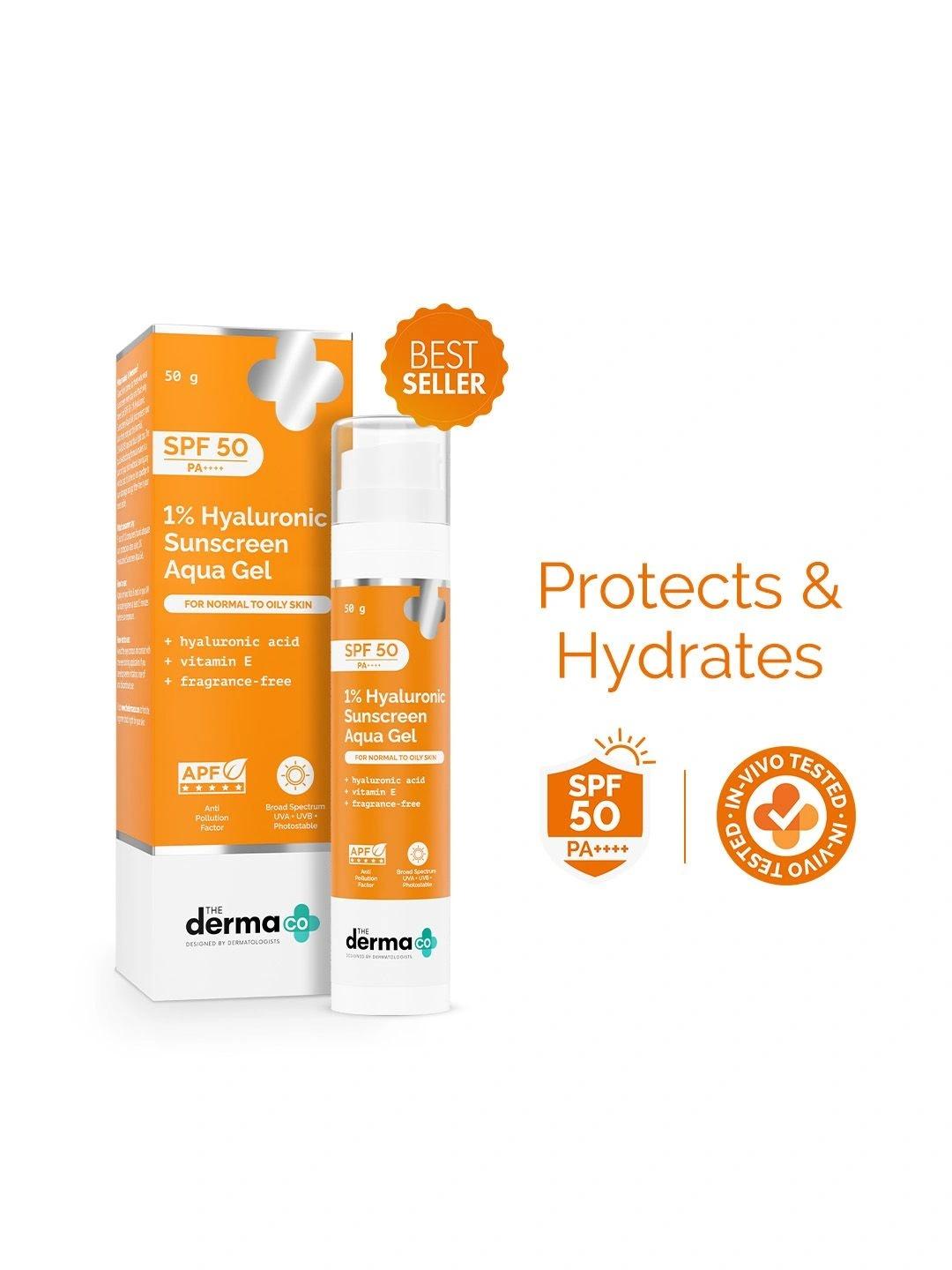 Myntra The Derma Co. 1% Hyaluronic Sunscreen 50g