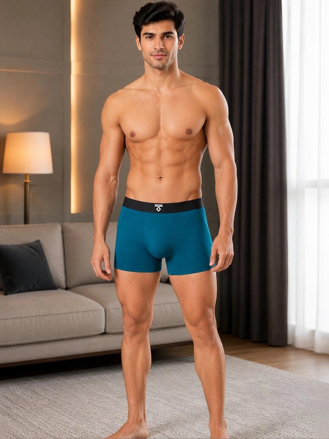 Buy DISPENSER Cotton Blend Assorted Solid Trunks -  - Apparel for Men
