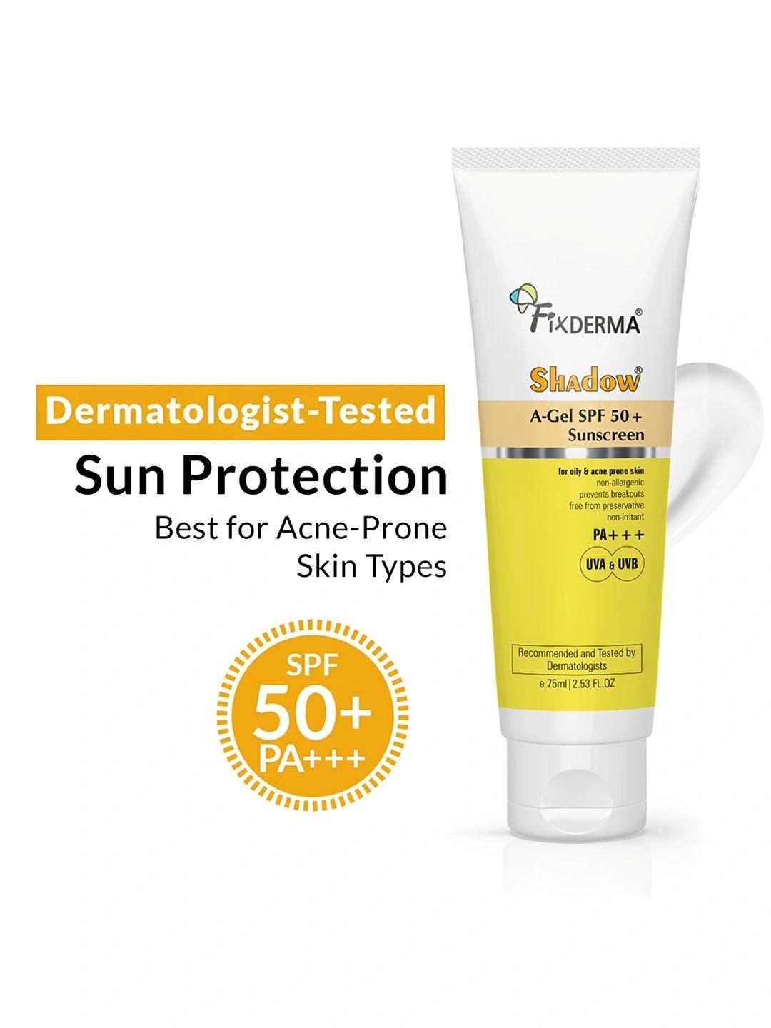 Buy FIXDERMA Shadow SPF 50+ PA+++ Sunscreen A Gel UVA & UVB Protection 75g - - Personal Care for Unisex