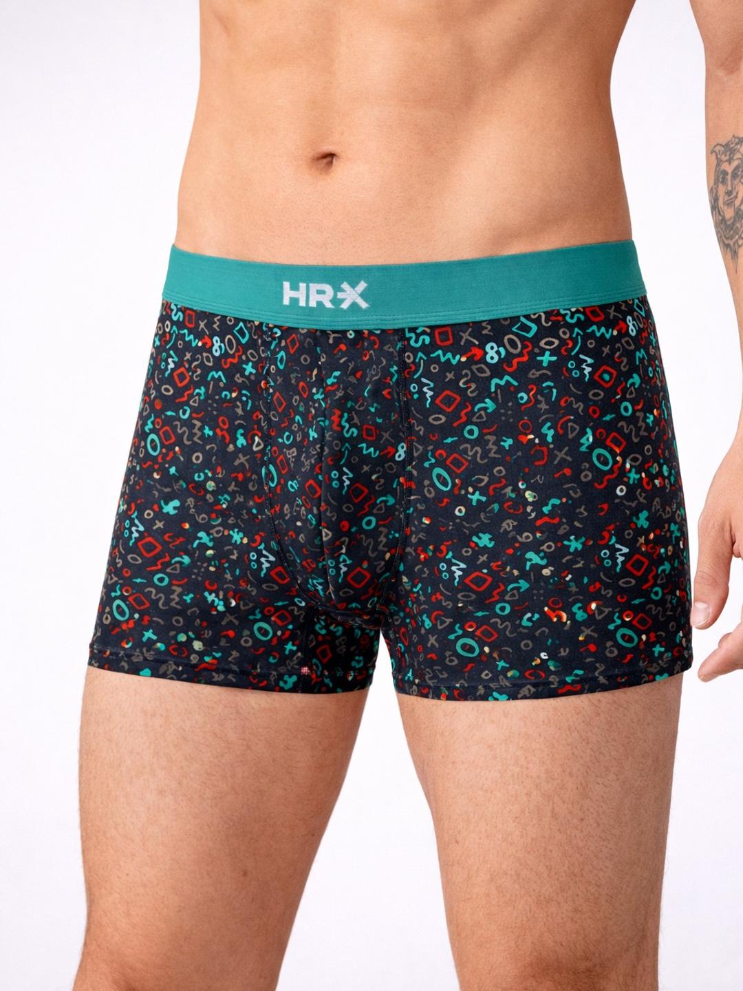 Buy HRX By Hrithik Roshan Men Printed IntelliSoft Air Max Trunks - - Apparel for Men